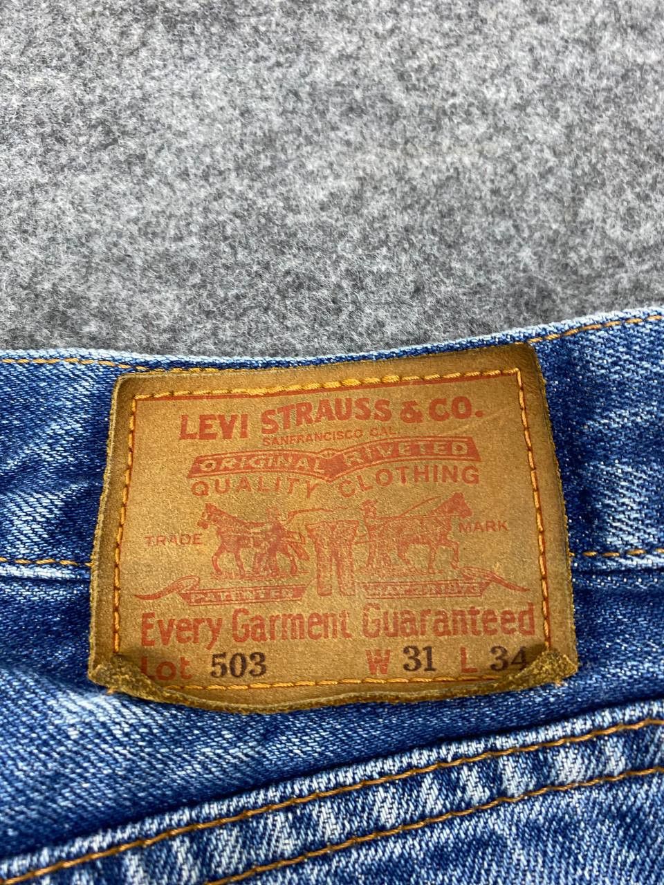 Levi's vintage levis 503 distressed denim nice design Size US 32 / EU 48 - 5 Thumbnail
