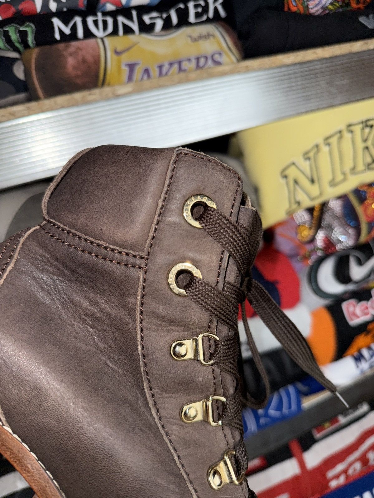 Dolce & Gabbana D&G Dolce & Gabbana Vintage Brown Leather Boots Size US 8 / IT 38 - 9 Thumbnail