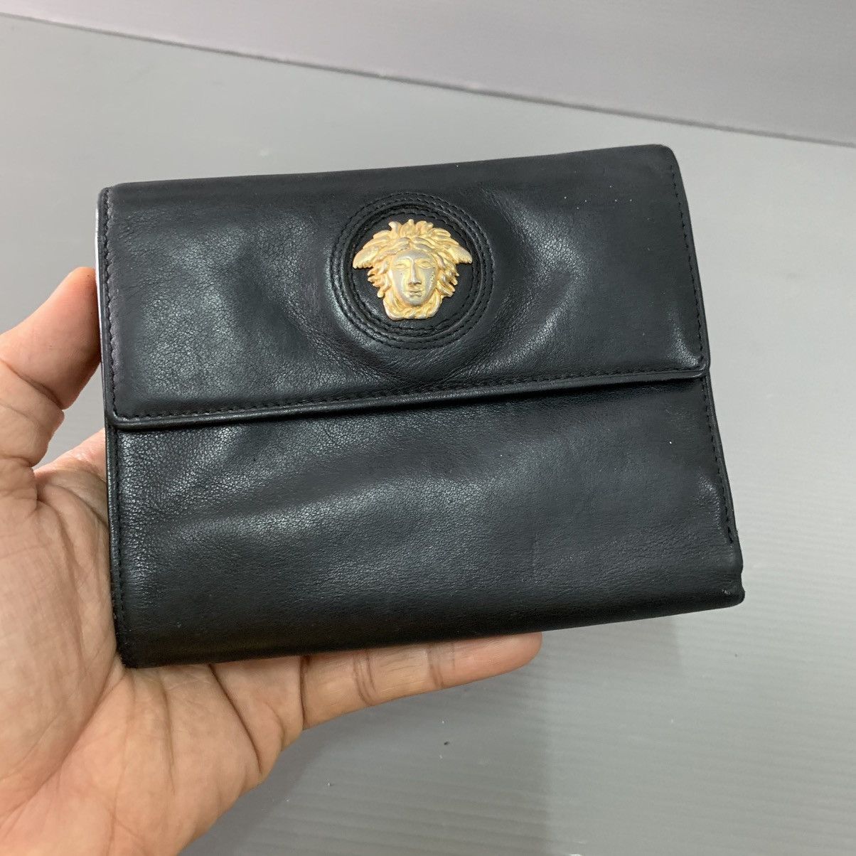 Versace Gianni Versace Black Leather Wallet Size ONE SIZE - 1 Thumbnail