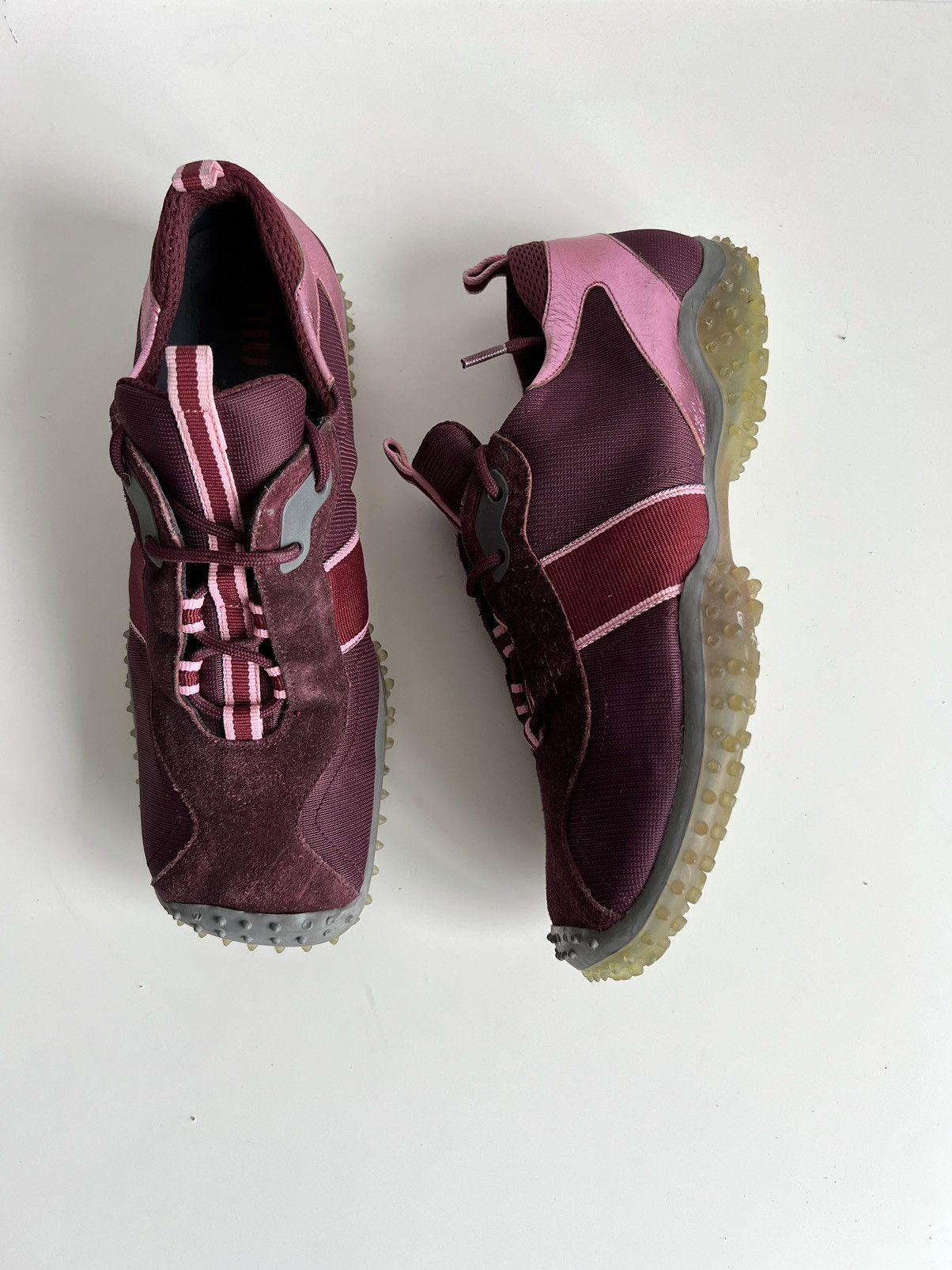 Miu Miu 🔥Iconic F/W99 MiuMiu Square Toe Bubble/Spike Sole Sneakers Size US 10 / IT 40 - 9 Thumbnail