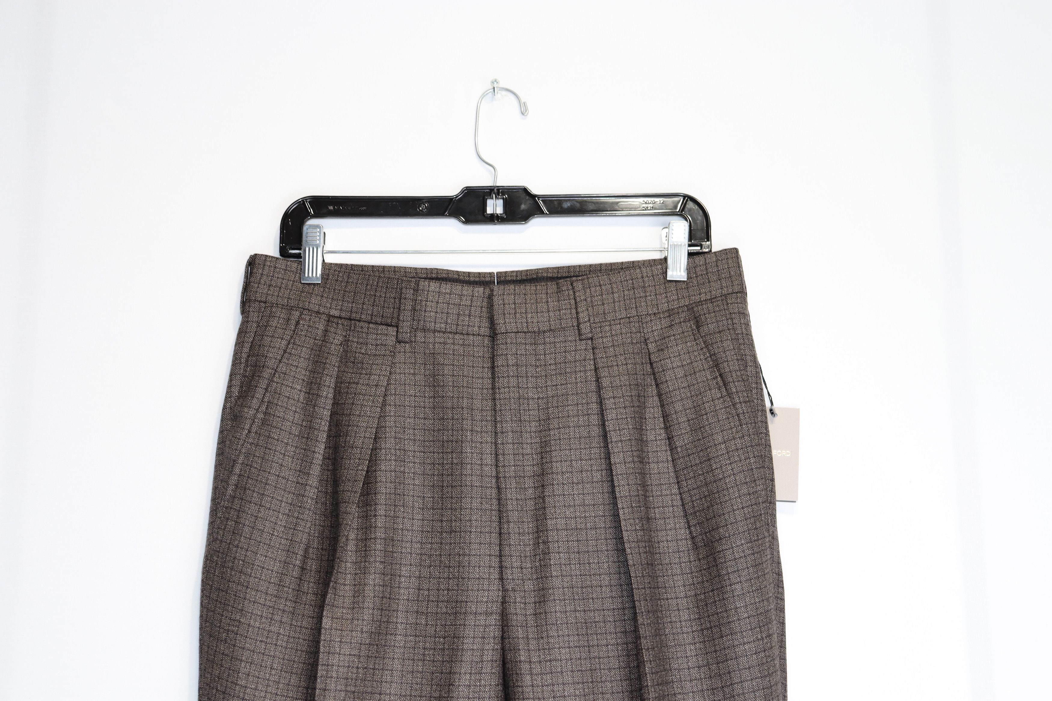 Tom Ford o1rshd1 Houndstooth Formal Pants in Brown Size US 30 / EU 46 - 4 Thumbnail