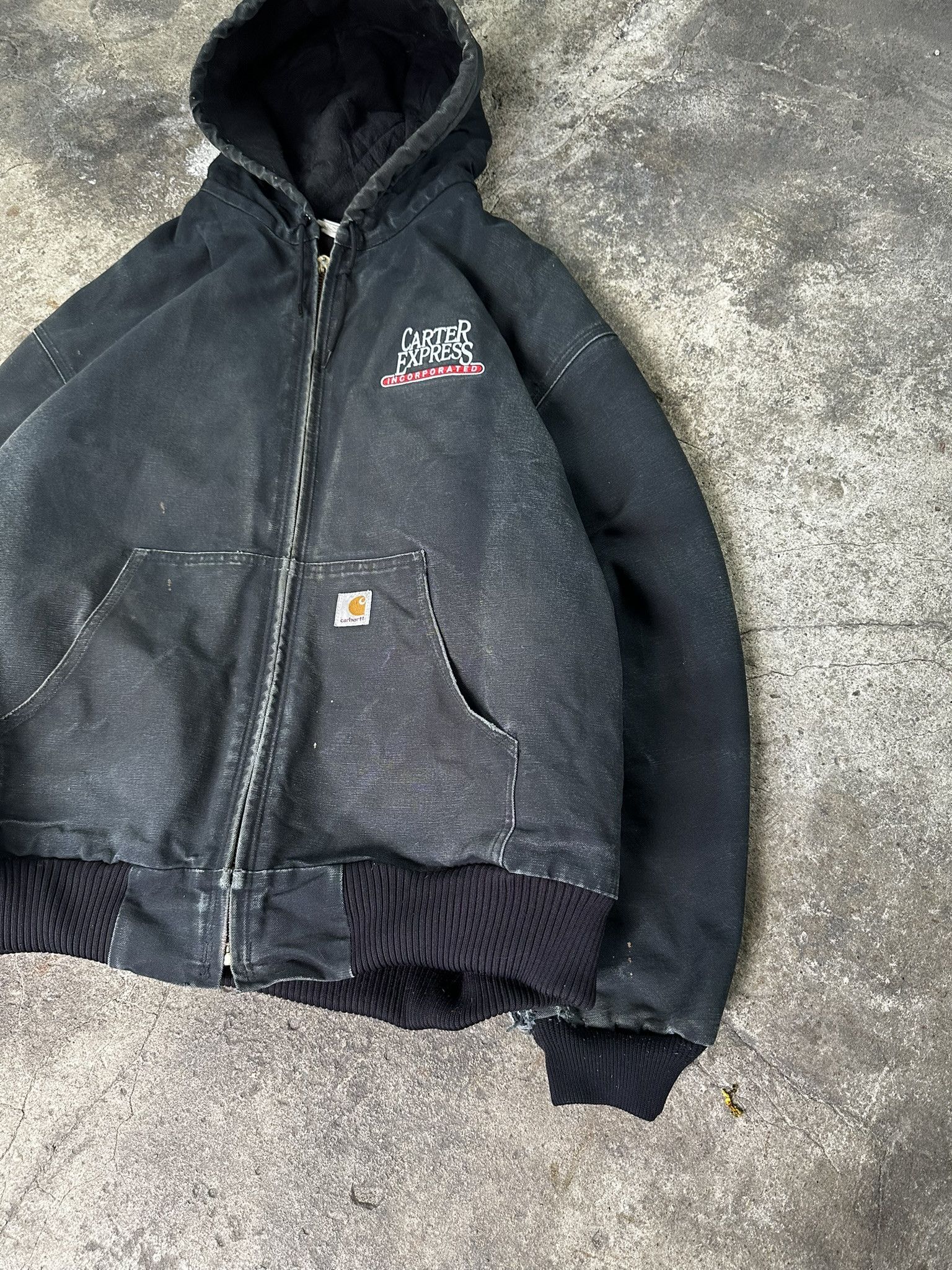 Carhartt Vintage Carhartt Active Workwear Jacket Trashed Distressed Size US XXL / EU 58 / 5 - 3 Thumbnail