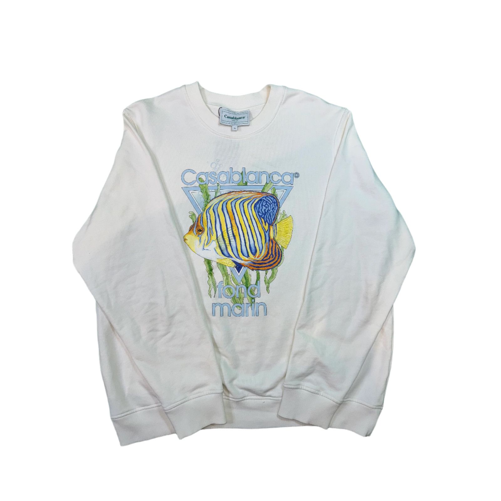 Casablanca Casablanca Graphic White Crewneck Size XL / US 12-14 / IT 48-50 - 1 Thumbnail