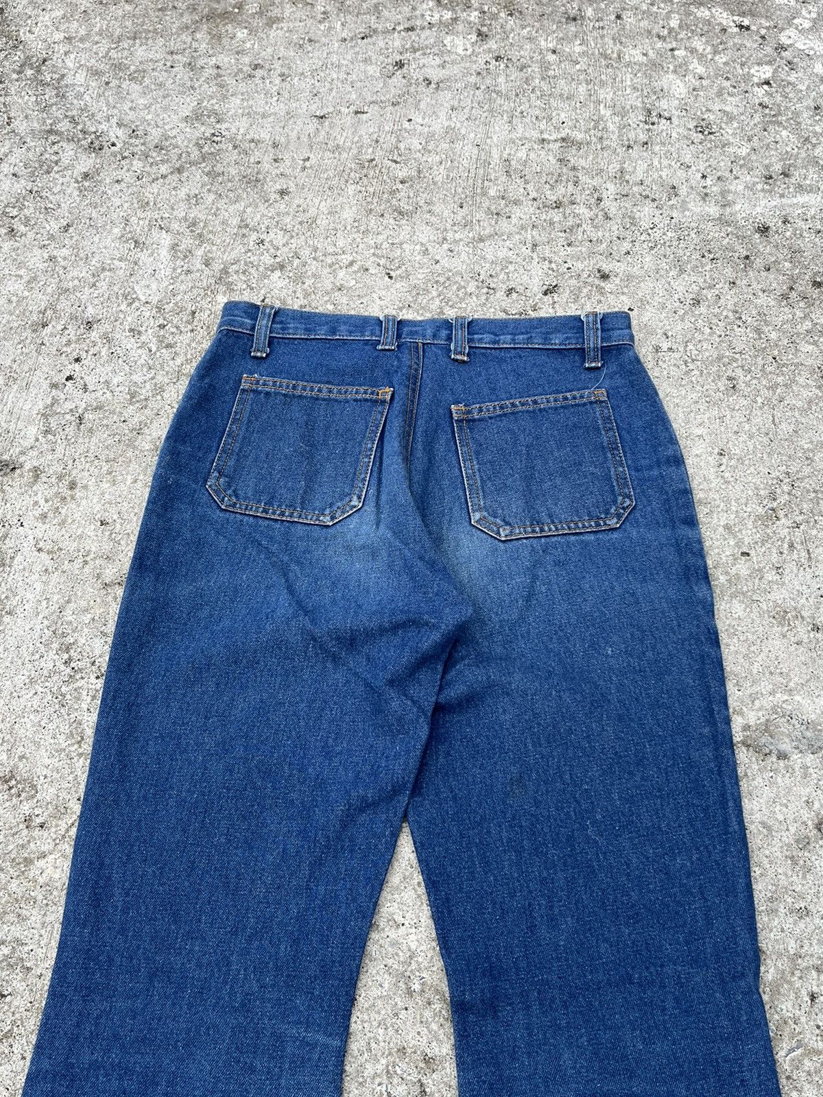 Le Grande Bleu (L.G.B.) Fiftyhs FTS Flare Jeans Boot Cut Denim Button Up Ankle Size 27" / US 4 / IT 40 - 11 Thumbnail