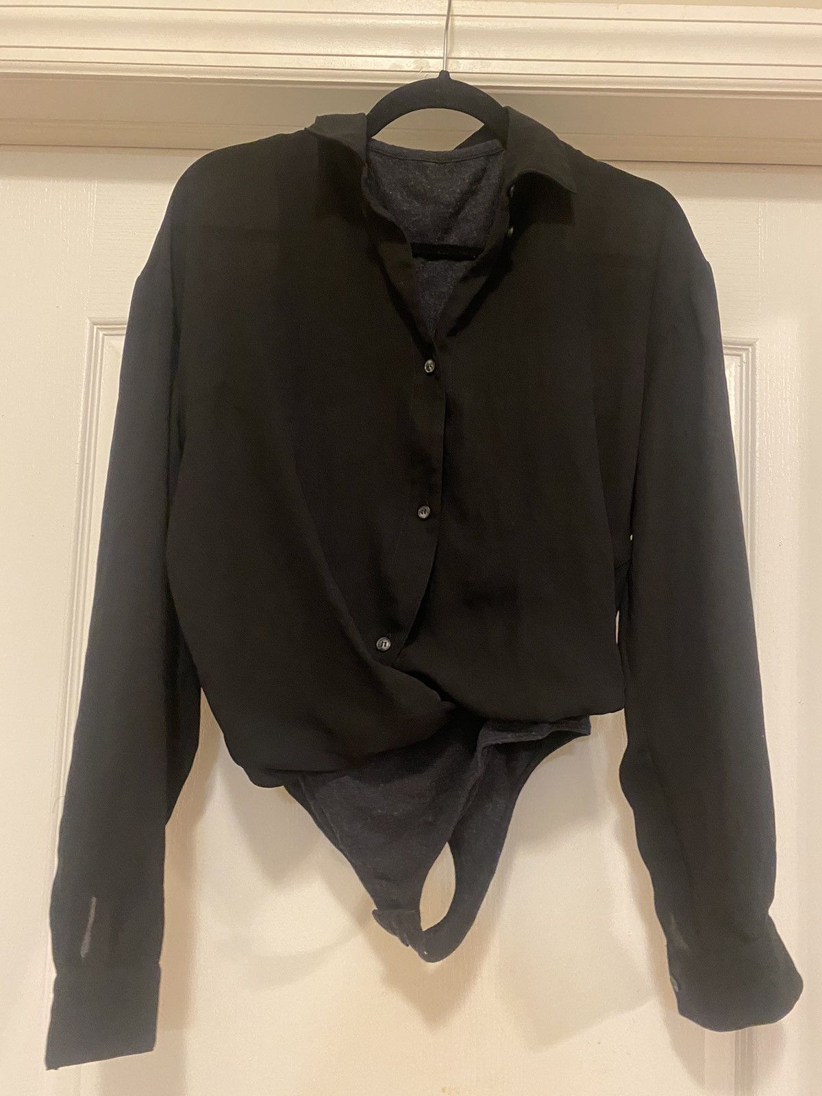 Maison Margiela Maison Margiela 2011 Long Sleeve Button Up Bodysuit Size M / US 6-8 / IT 42-44 - 4 Thumbnail