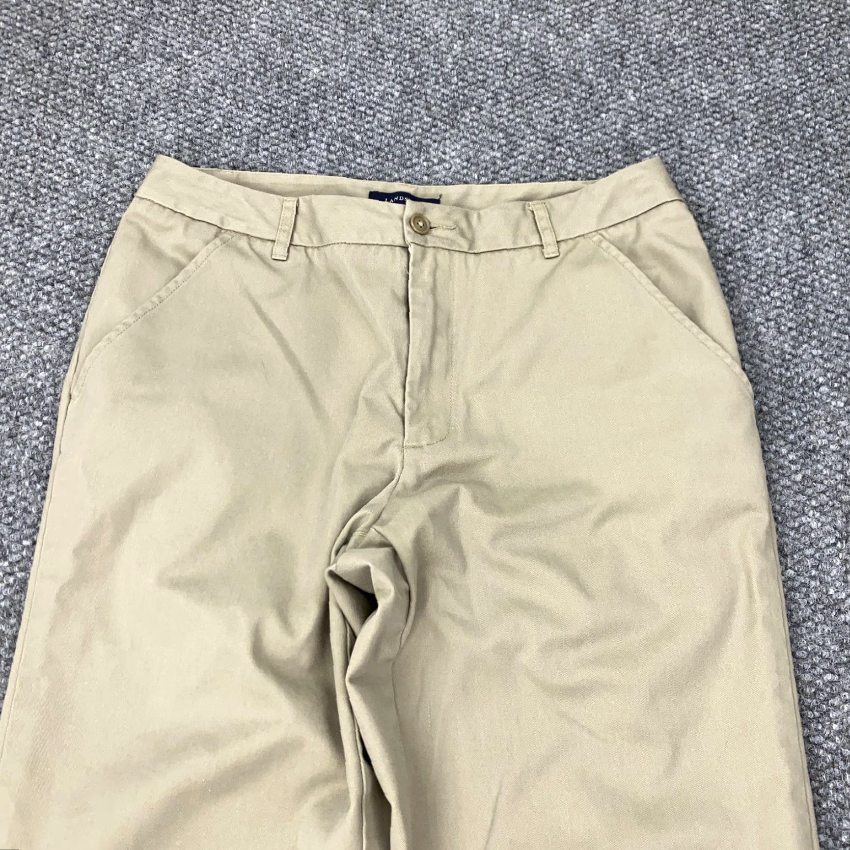 Lands' End Lands' End Pants Womens 6 Khaki Straight Leg Chino Dress Casual Inseam 30.5 Size 28" / US 6 / IT 42 - 2 Thumbnail