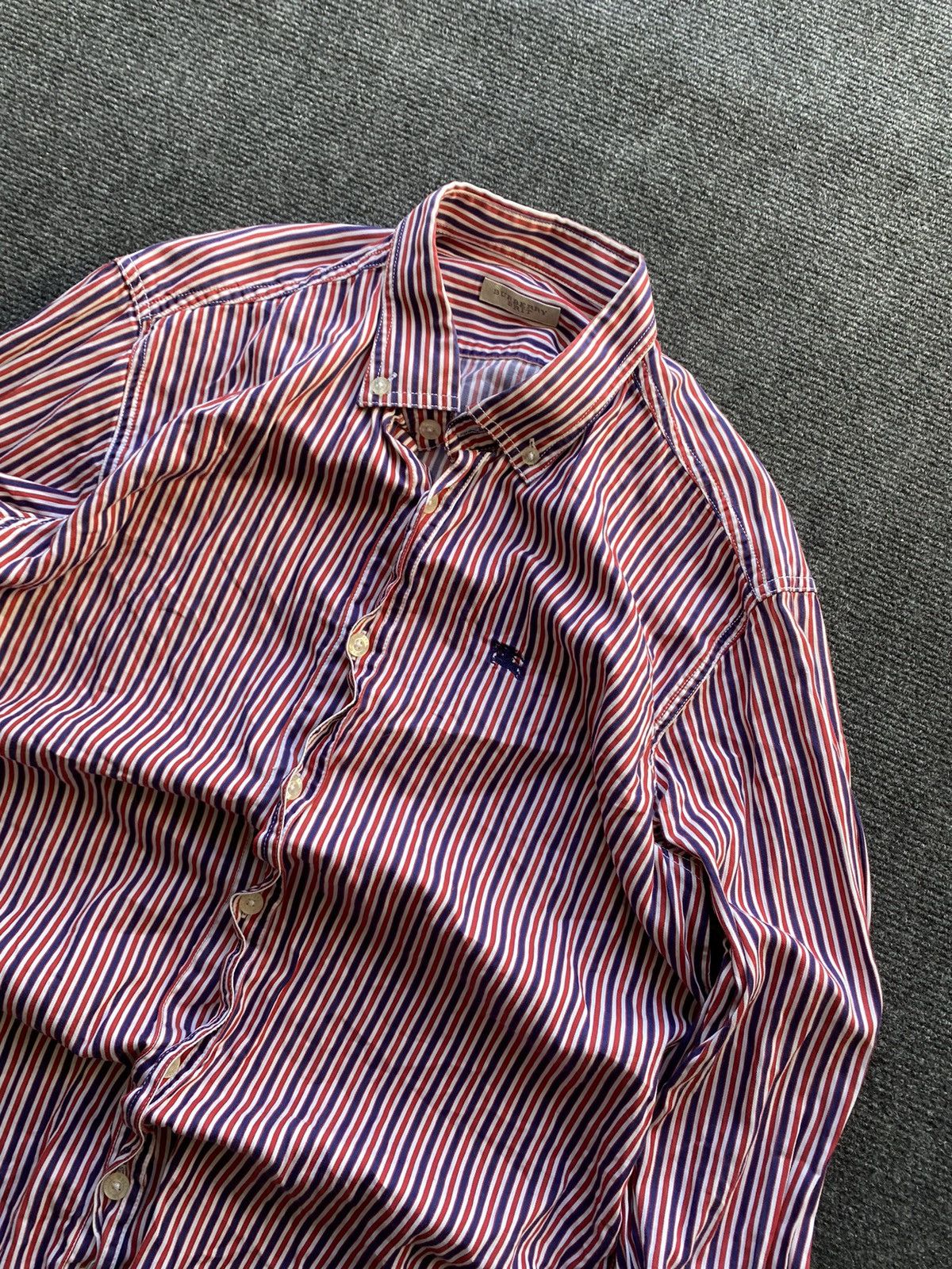 Burberry 🔥Burberry brit button down shirt luxury vintage mens Size US M / EU 48-50 / 2 - 2 Thumbnail