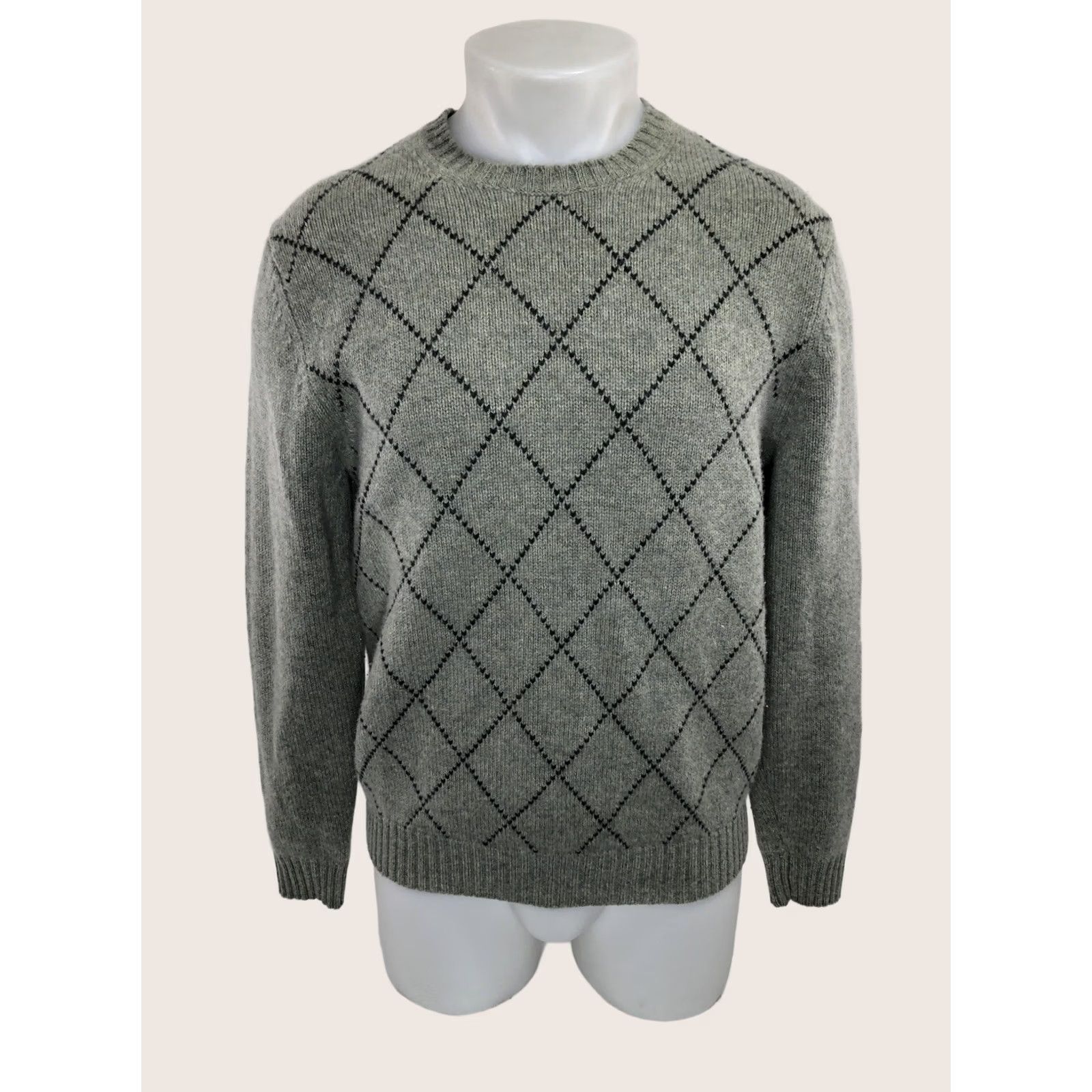 Brooks Brothers Brooks Brothers 346 Scottish Lambswool Mens S Sweater Green / Blue Pullover Wool Knit Size US S / EU 44-46 / 1 - 1 Thumbnail