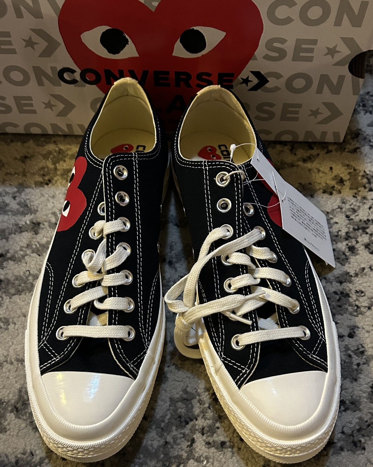 Comme des Garcons PLAY × Converse CONVERSE X COMME DES GARÇONS PLAY Chuck 70 printed Sneaker Size US 9 / EU 42 - 4 Thumbnail
