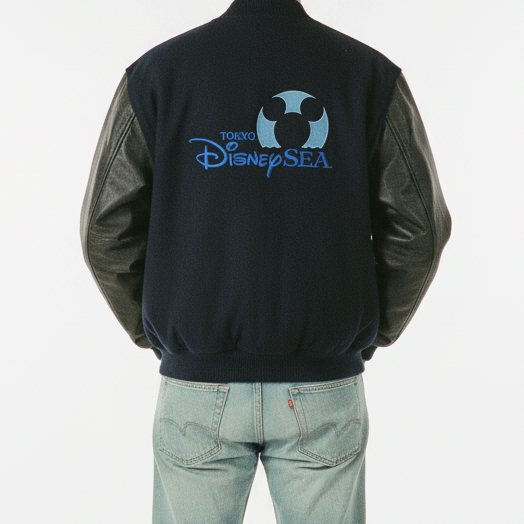 Disney Vtg Disney Varsity Jacket Bombers Leather Outerwear Size US L / EU 52-54 / 3 - 1 Thumbnail