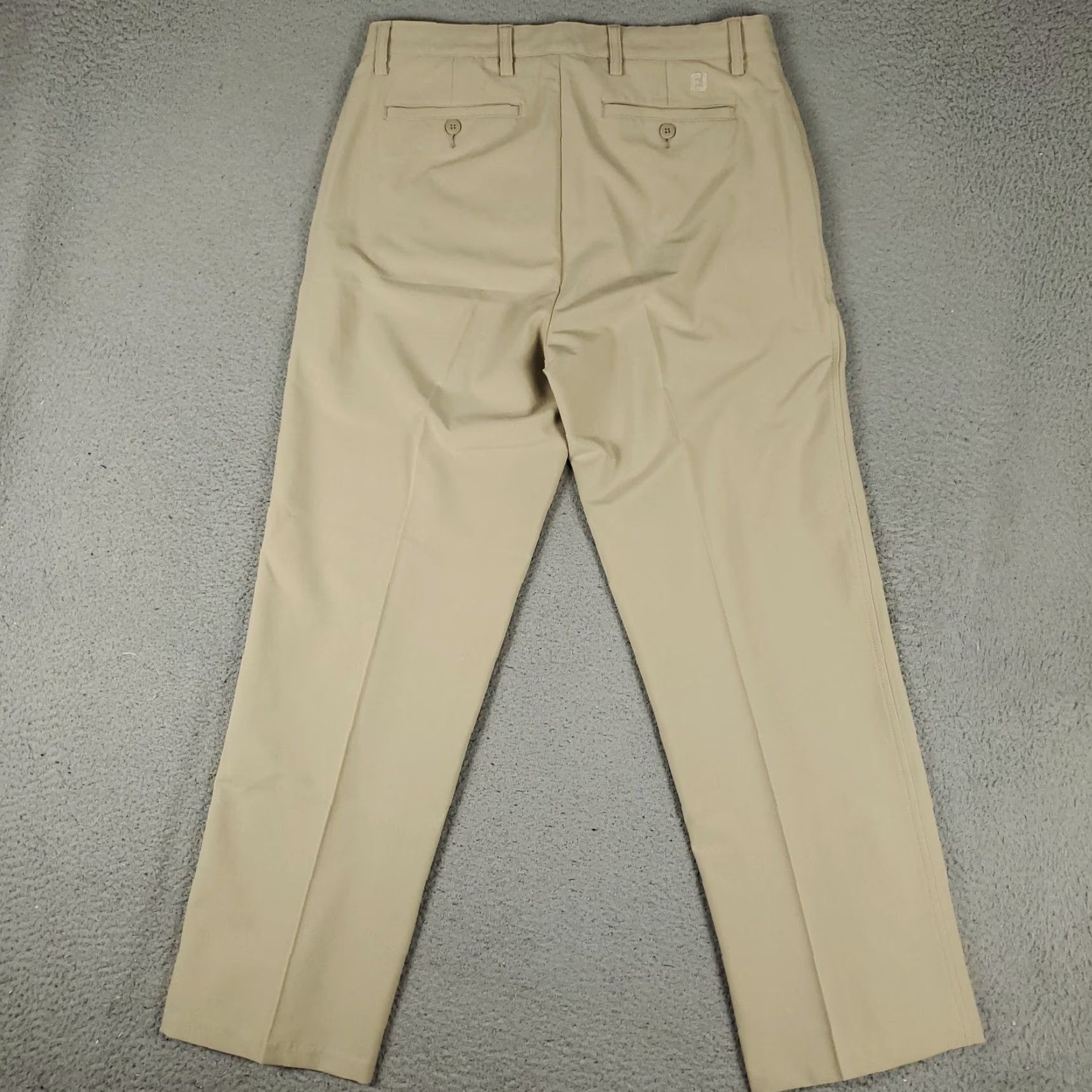 Footjoy FootJoy Pants Mens 34x30 Beige Chino Flat Front Regular Fit Straight Leg. Size US 34 / EU 50 - 7 Thumbnail