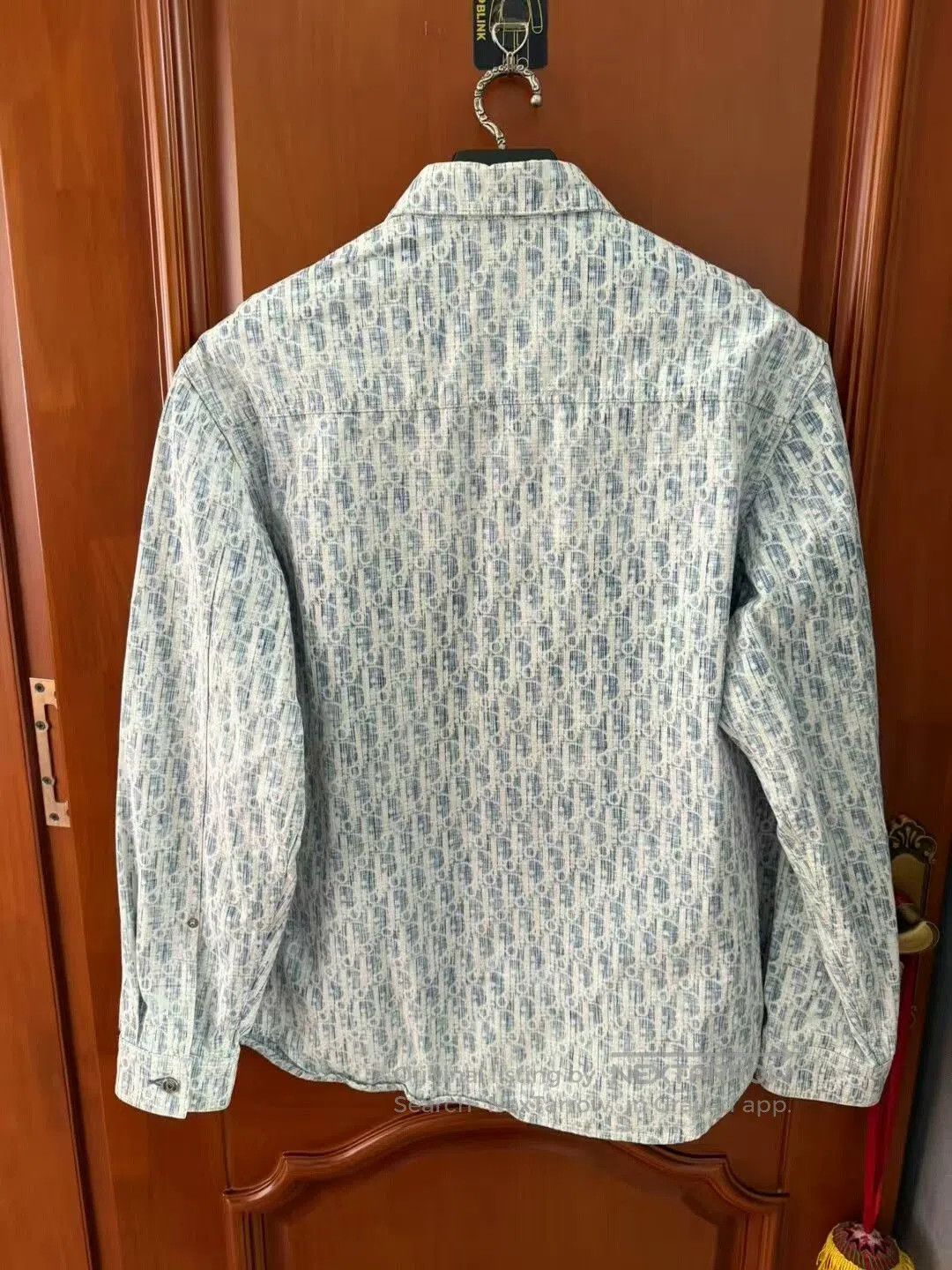 Dior dior blue and white printed denim shirt. Size US M / EU 48-50 / 2 - 3 Thumbnail