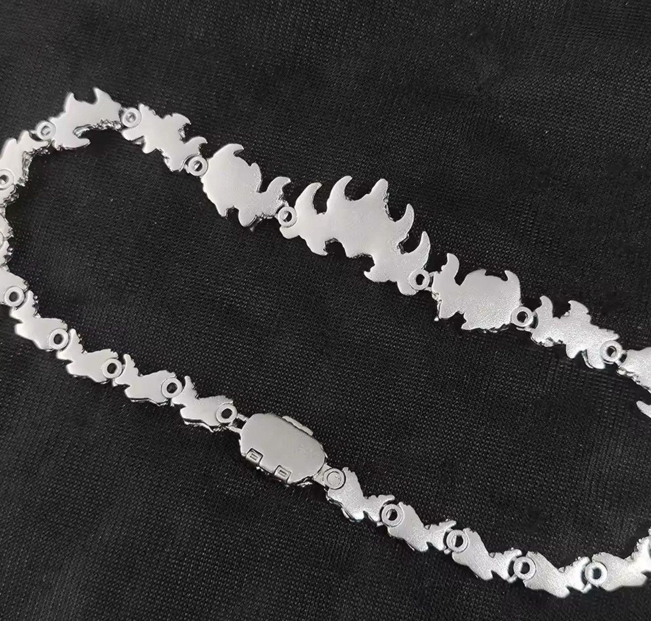 Jewelry Gothic Red Eyes Hip Hop Design Chain Necklace Size ONE SIZE - 6 Thumbnail