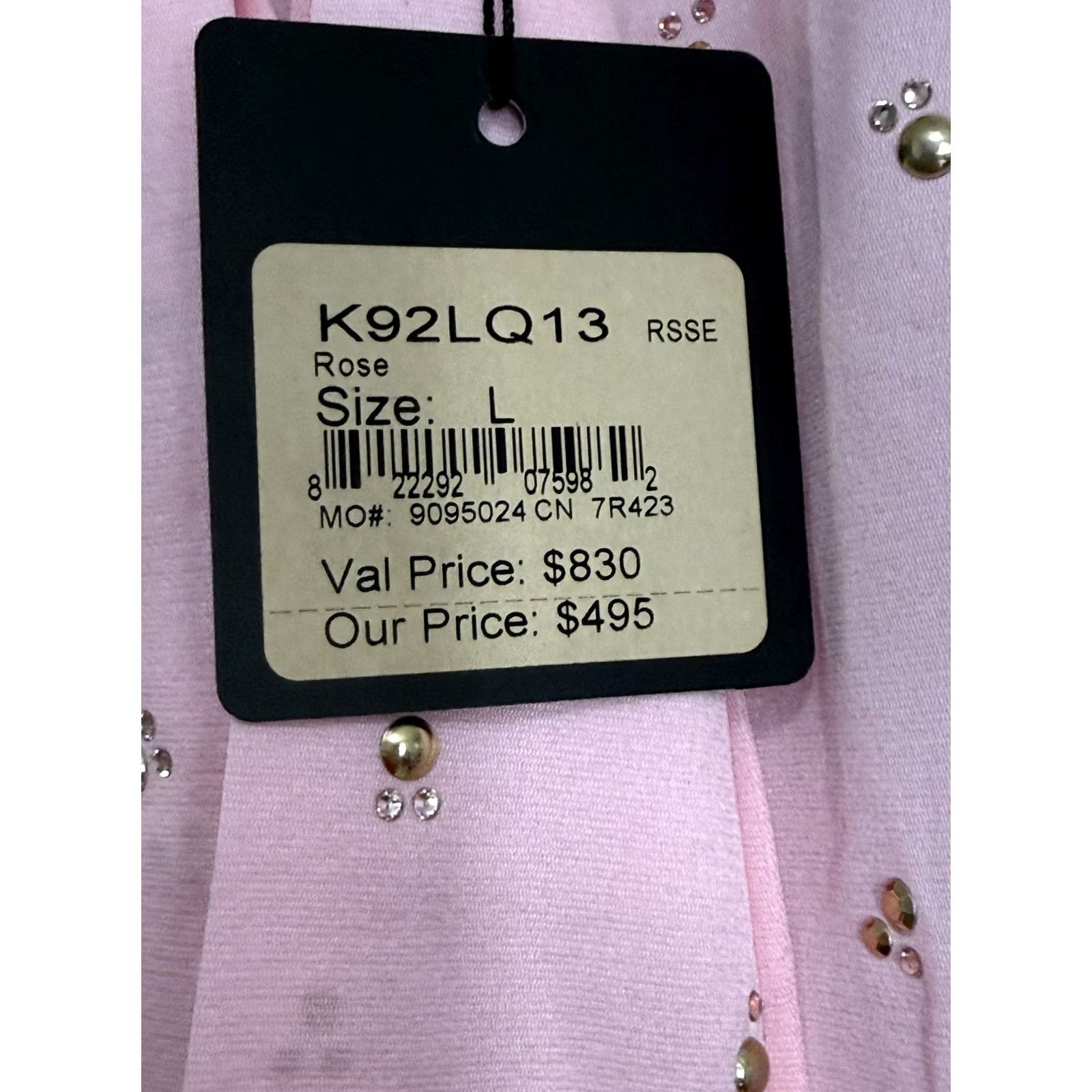 St. John VINTAGE St. John Evening Blouse Womens L Pink Rhinestone Sleeveless Tie Neck Top Size L / US 10 / IT 46 - 2 Thumbnail