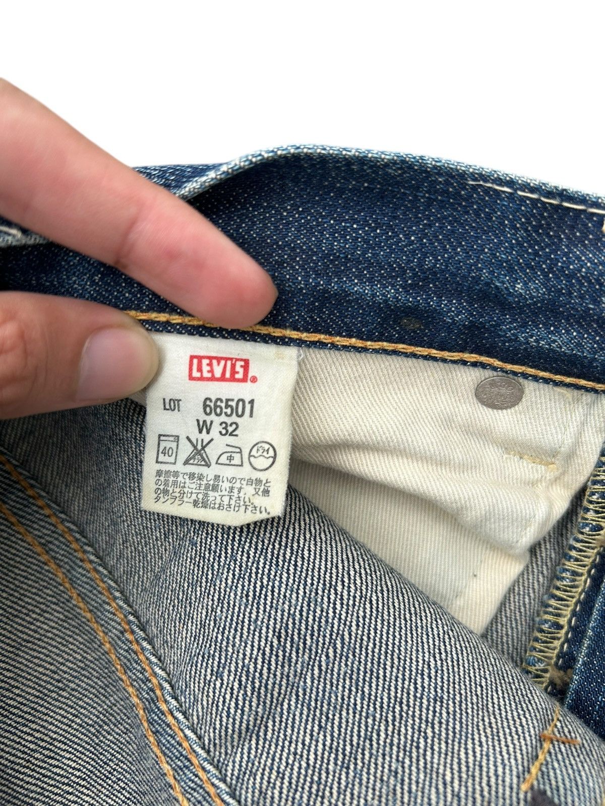 Kapital Vintage Levis Big E 501 Selvedge Distressed Denim Jeans Size US 32 / EU 48 - 8 Thumbnail
