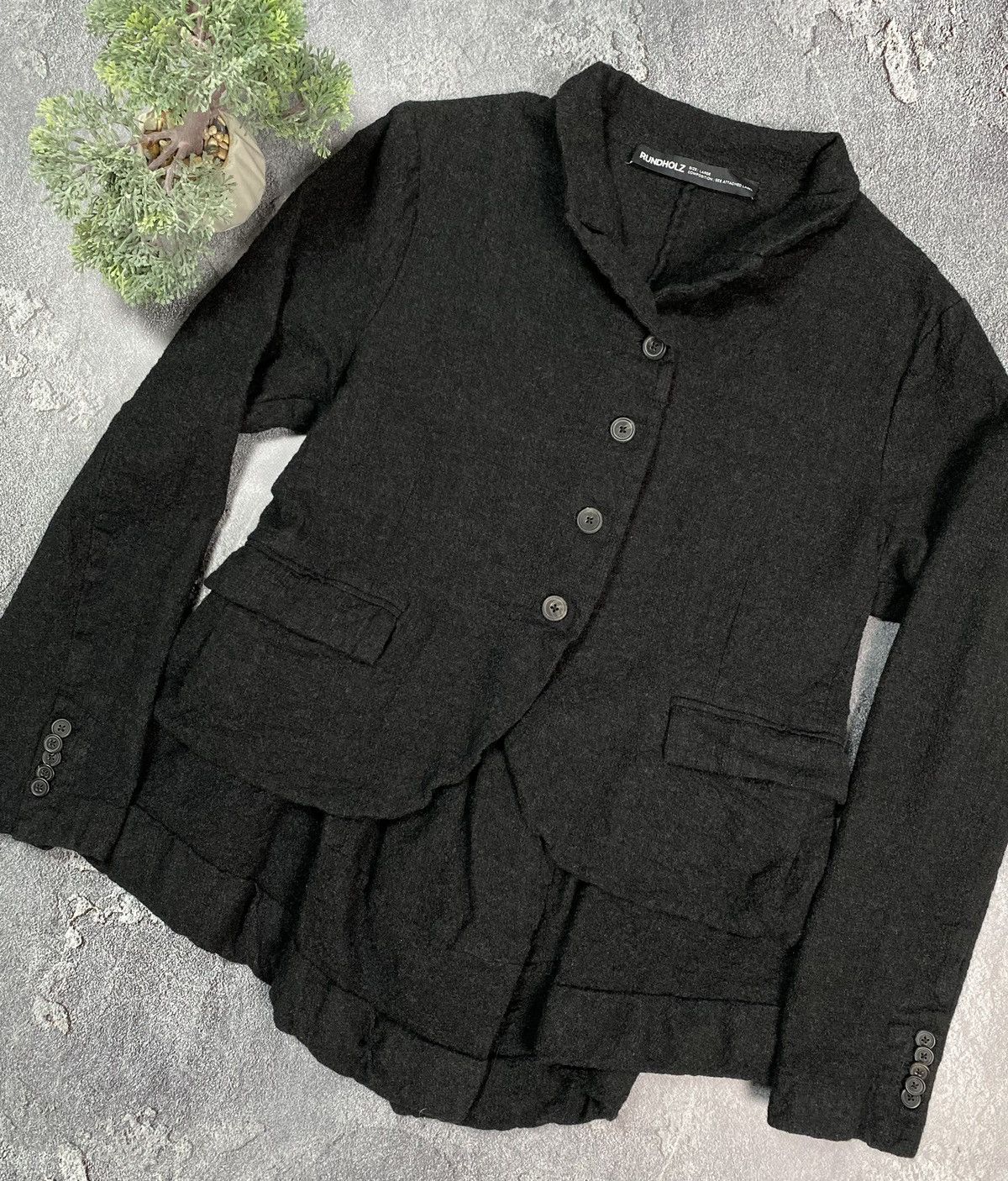image of Avant Garde Rundholz Women’S Blazer Jacket Premium Quality L Size in Black, Women's