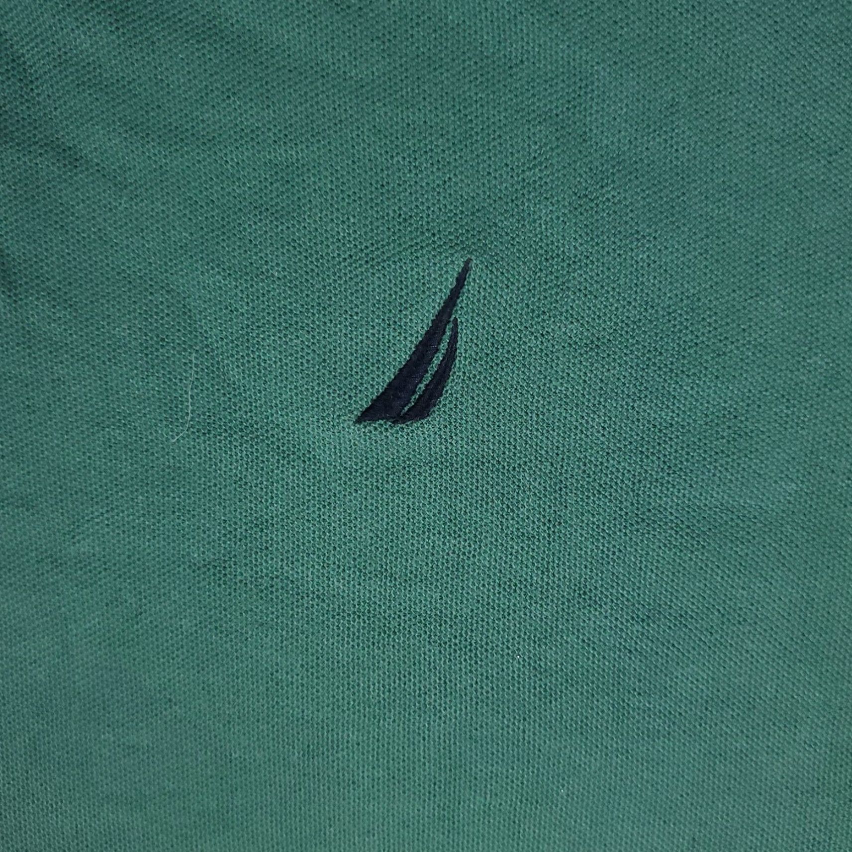 Nautica Nautica Polo Shirt Adult Large Green Solid Short Sleeve Casual Mens Size US L / EU 52-54 / 3 - 3 Thumbnail