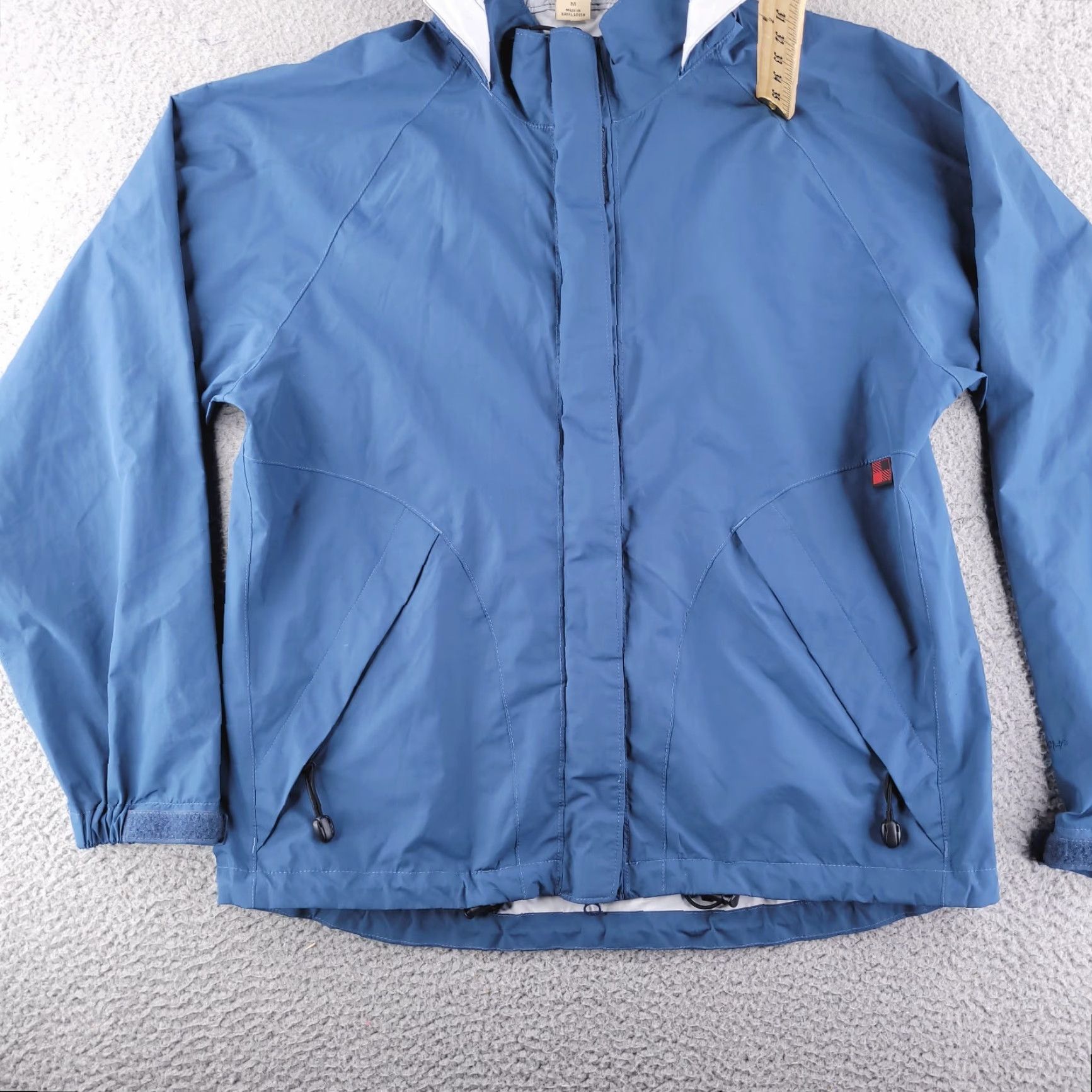 Vintage Woolrich Jacket Womens M Blue Polyester Windbreaker Shell ANorak Size M / US 6-8 / IT 42-44 - 2 Thumbnail