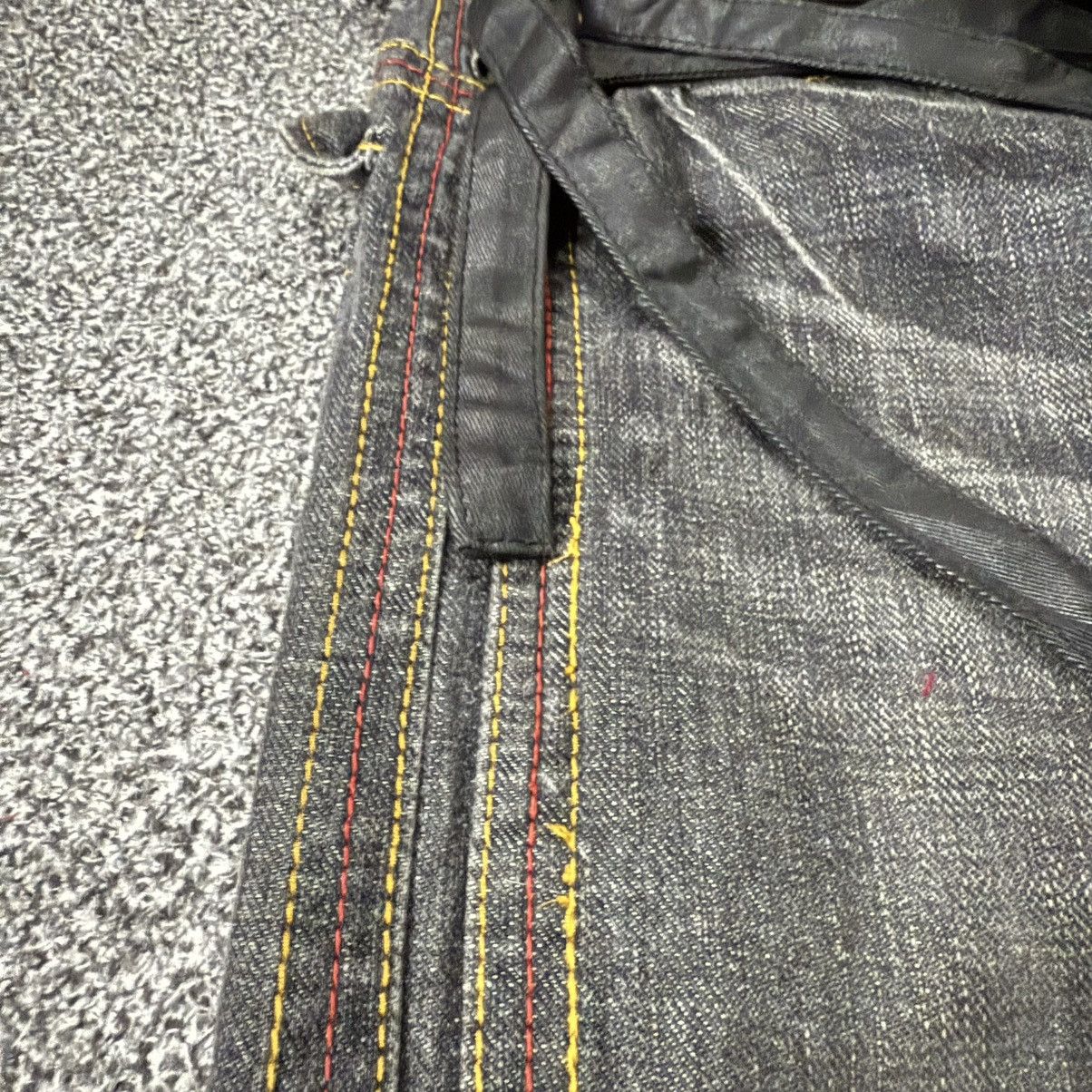 If Six Was Nine 🔥🔥🇯🇵 Vintage 90s Japanese LGB Bondage Strap Lace Denim Size US 31 - 5 Thumbnail