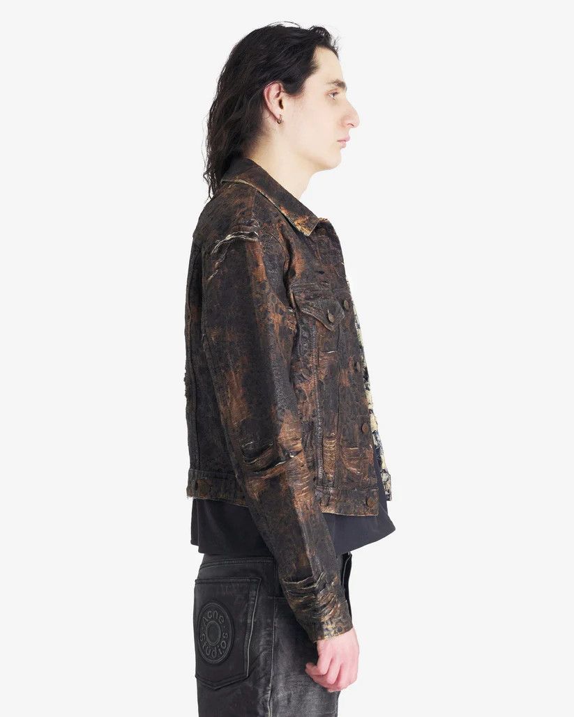 Acne Studios o1s1v1r1oon0825 Denim Dyed Jacket in Brown Size US L / EU 52-54 / 3 - 2 Thumbnail