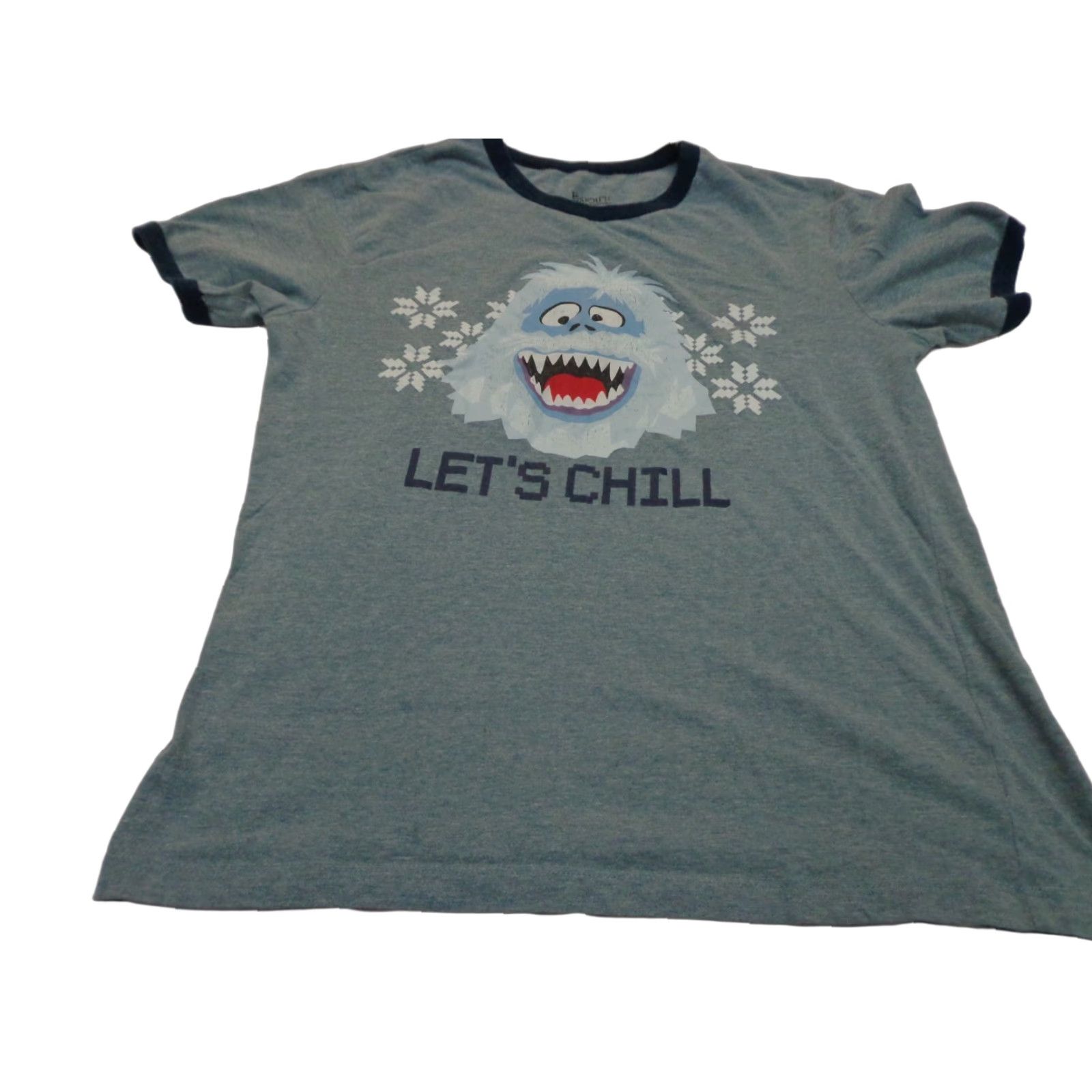 Vintage Rudolph T-Shirt Christmas Men S Blue "LET'S CHILL" Bumble Rudolph The Red Nosed Reindeer Winter 90s Boys Girls? Size US S / EU 44-46 / 1 - 1 Thumbnail