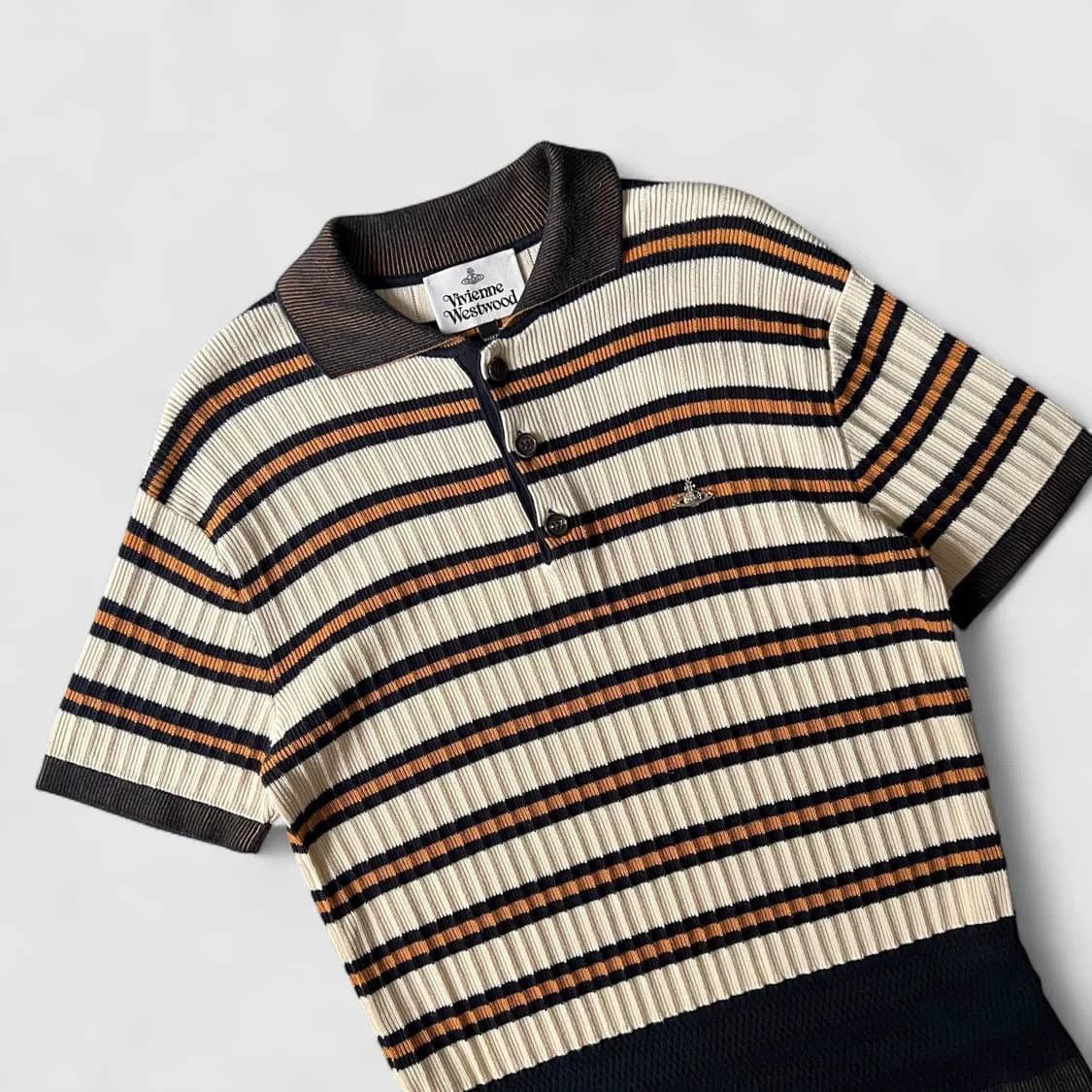 Vivienne Westwood Vivienne Westwood Vintage Striped Knit Top Size M / US 6-8 / IT 42-44 - 1 Thumbnail