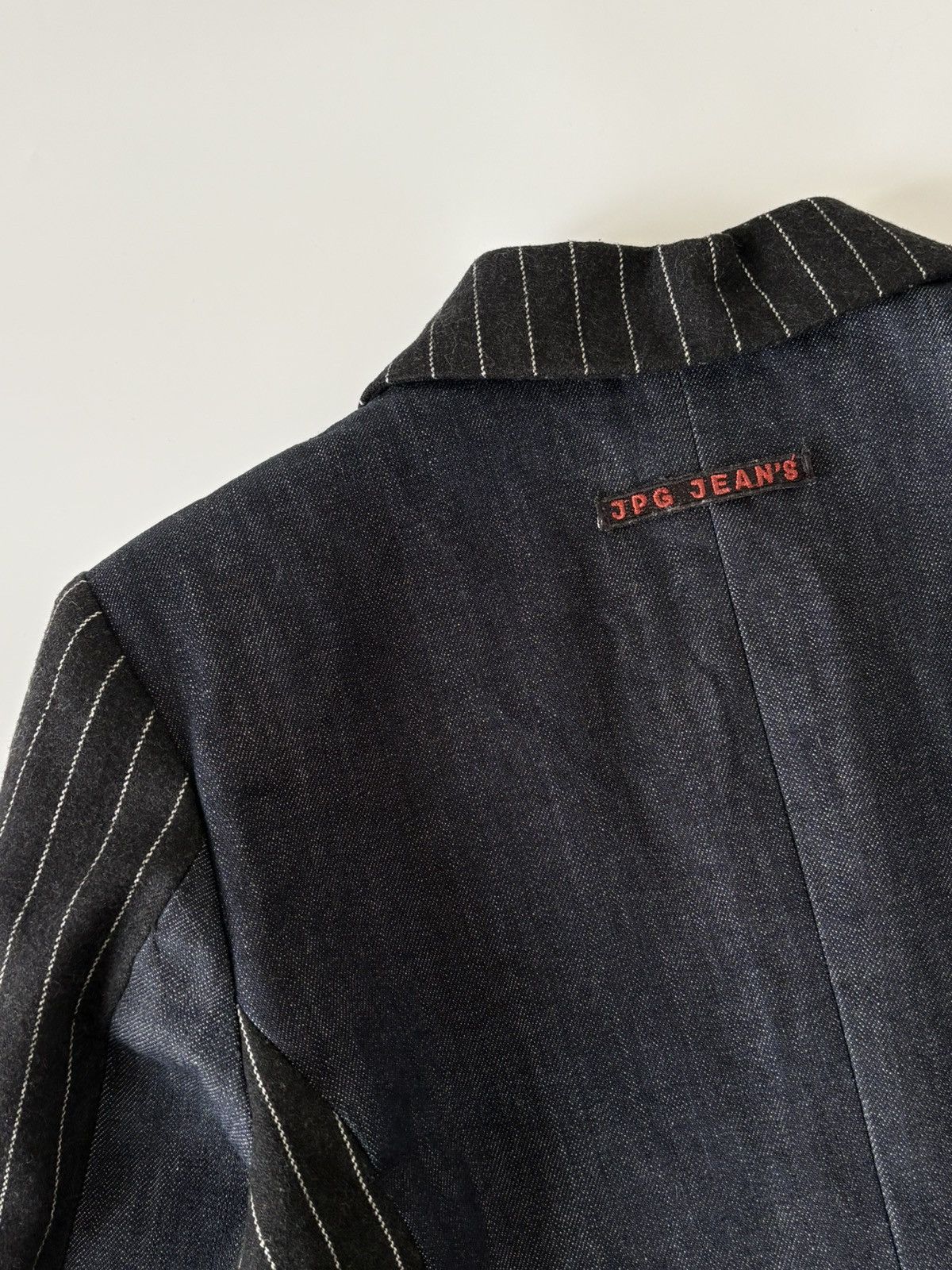 Jean Paul Gaultier Jean Paul Gaultier Jeans Tailored Blazer Striped Wool Denim Size M / US 6-8 / IT 42-44 - 14 Thumbnail