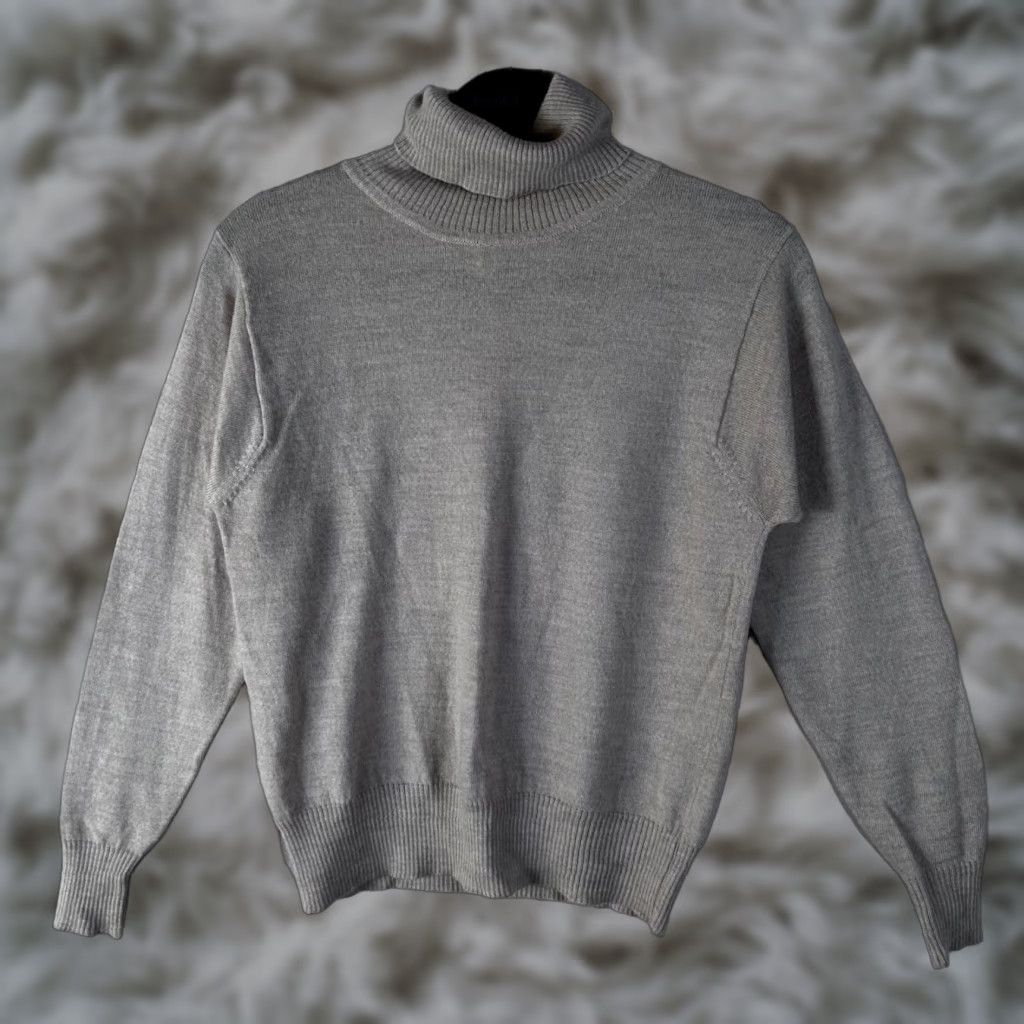 Vintage VINTAGE Starford Womens Small Beige 100% Italian Merino Wool Turtleneck Sweater RN 61844 Size S / US 4 / IT 40 - 1 Thumbnail