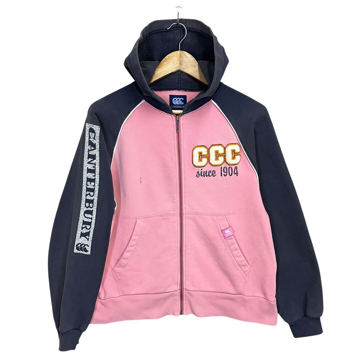 Vintage 90s Canterbury Of New Zealand Zipper Hoodie