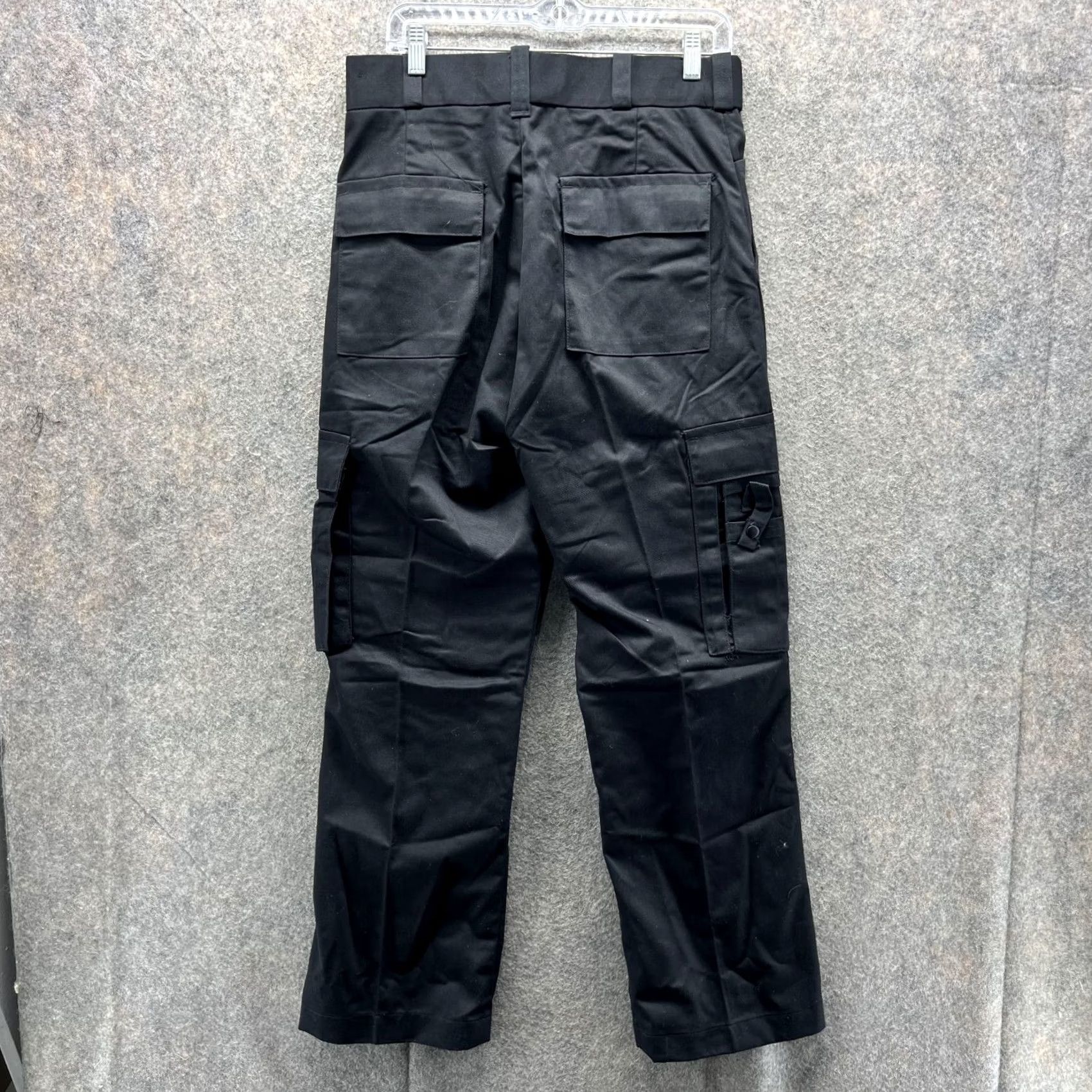 Vintage Tact Squad Pants Men 30 Black Cargo Combat Polyester Cotton Police Military Pants Mens Regular Pocket Cargo Pants Black 30 in Inseam 30 in Size US 30 / EU 46 - 2 Thumbnail