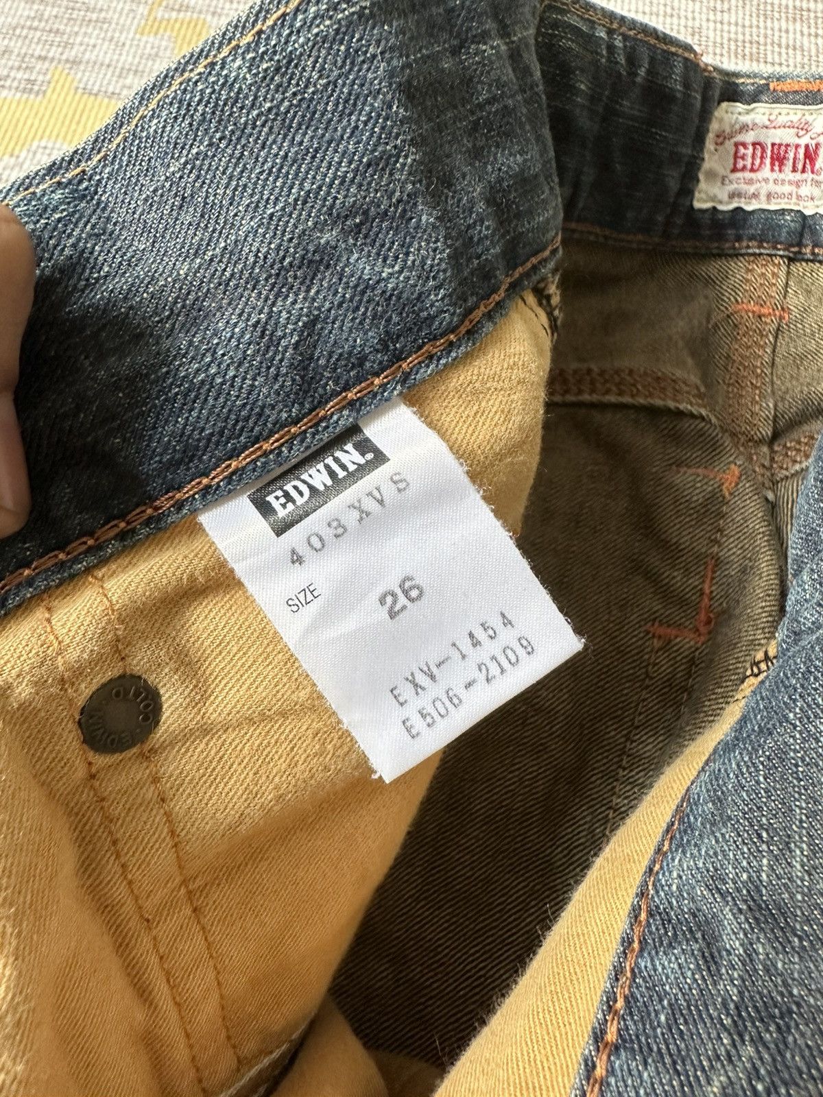 Japanese Brand Edwin XV Rusty Claw Marks Distressed Denim Size US 28 / EU 44 - 19 Thumbnail