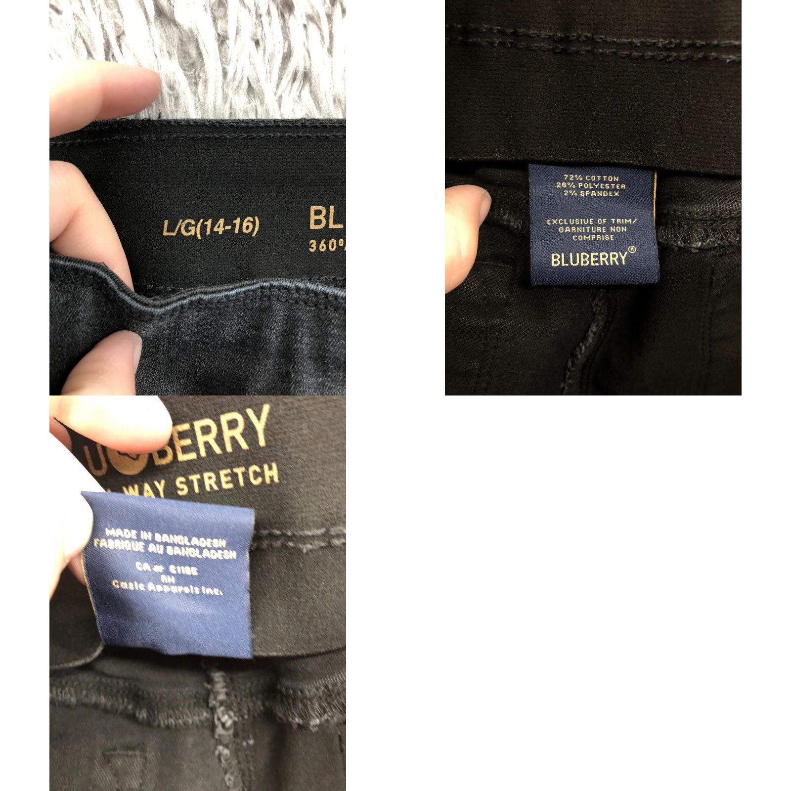 Vintage BluBerry Jeans Slim Straight BluBerry Womens Size L Mid Rise Stretch Denim Blue 5-Pocket Regular 28 in Waist 29 in Inseam Size 36" / US 14 / IT 50 - 9 Thumbnail