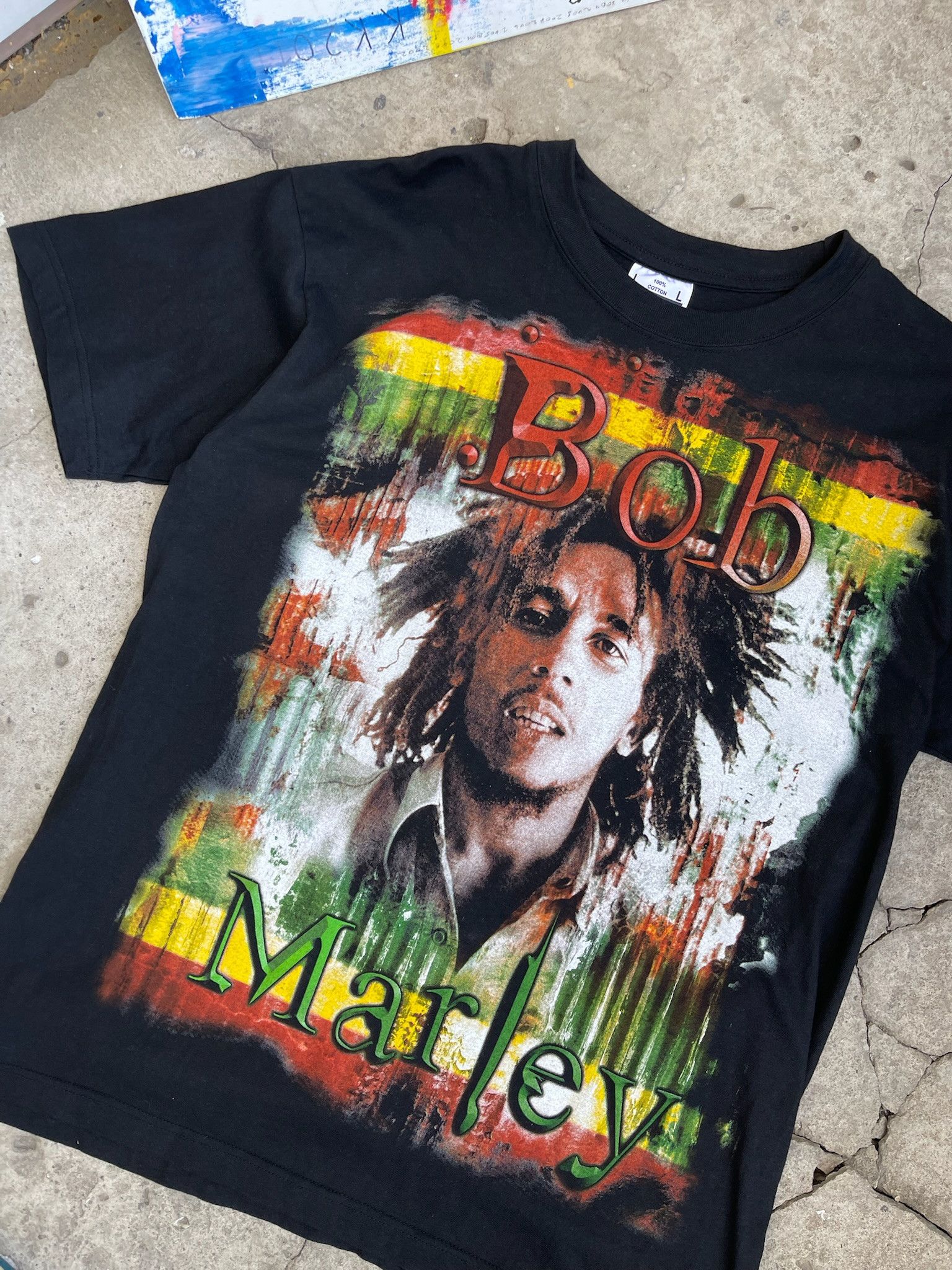 Bob Marley Vintage Bob Marley Rasta Reggae Graphic Tee Size US L / EU 52-54 / 3 - 6 Thumbnail