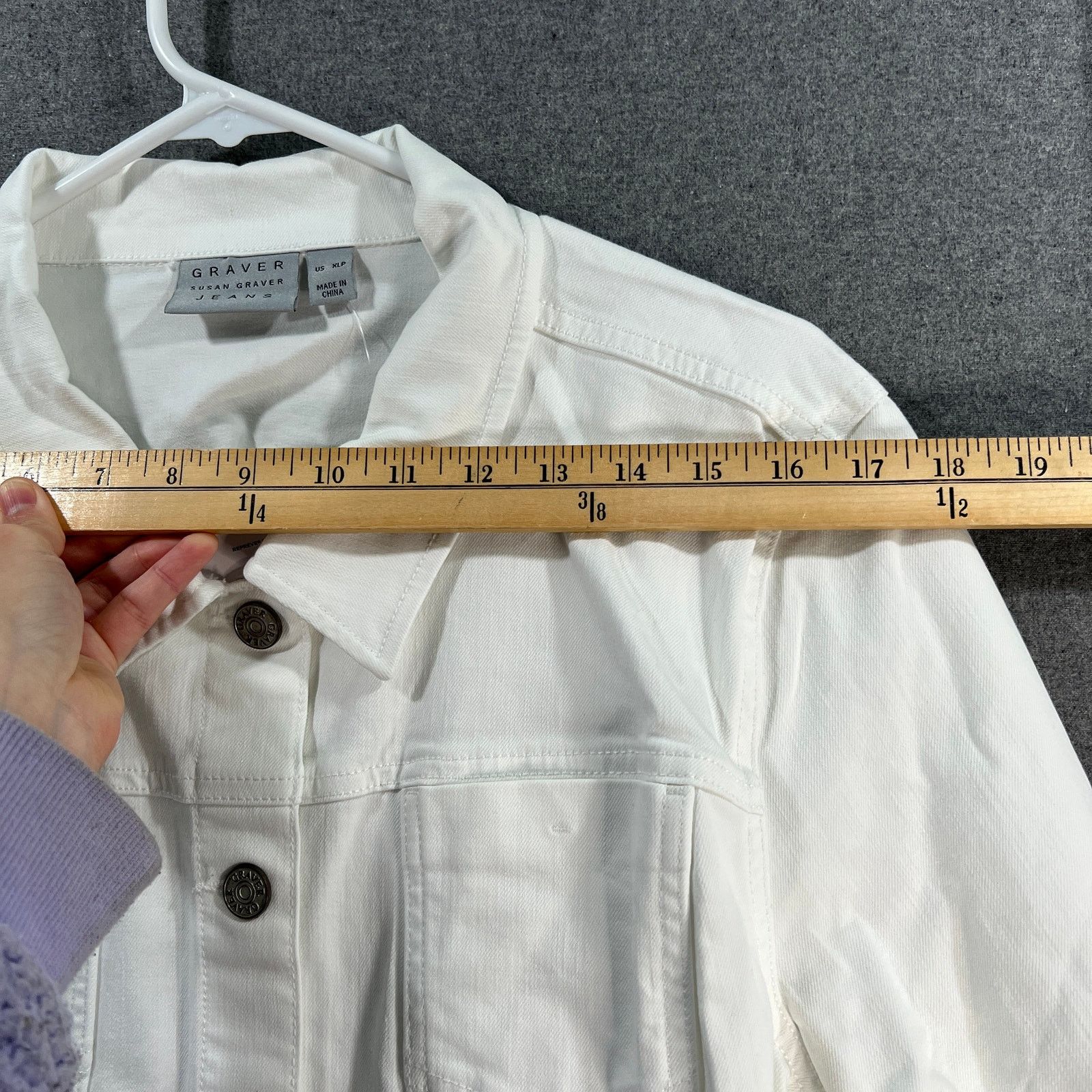 Other GRAVER Susan Graver Petite Stretch Denim Long Belte Size XL / US 12-14 / IT 48-50 - 8 Thumbnail