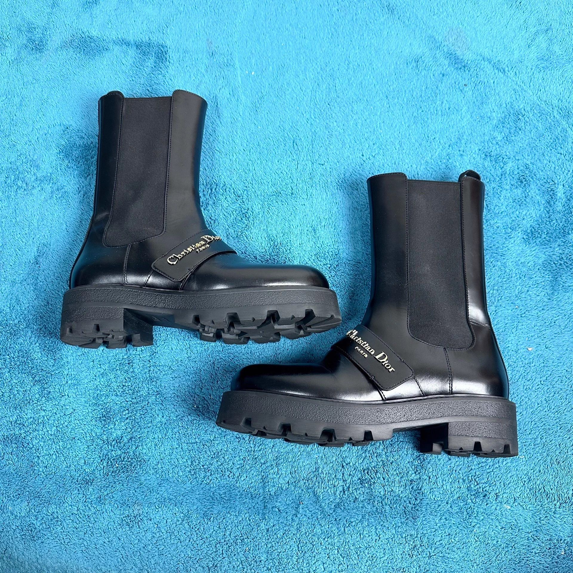 Dior Dior d-quest leather Chelsea boots black size 37 super new Size US 6 / IT 36 - 2 Thumbnail