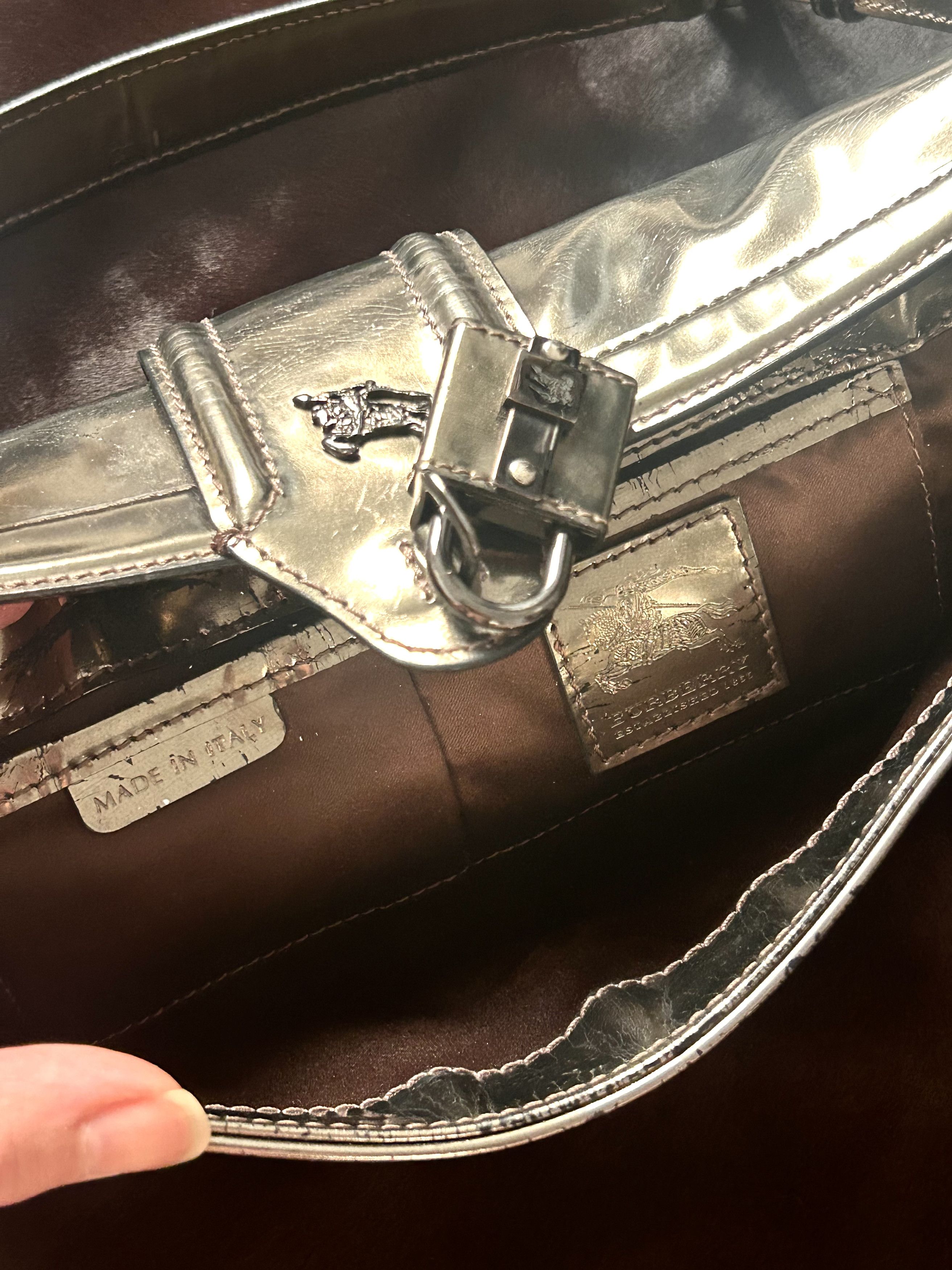 Burberry Burberry Chrome Shoulder Bag Size ONE SIZE - 5 Thumbnail