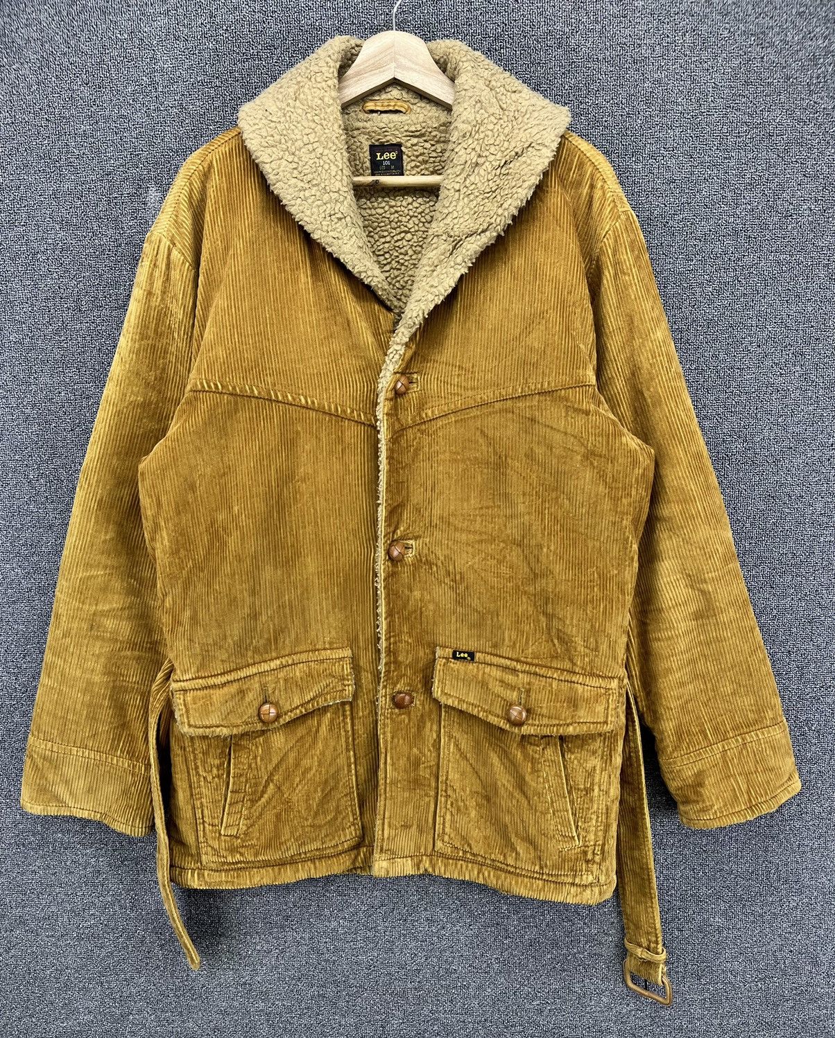 Lee Vintage Lee Corduroy Sherpa Trench Coat Jacket Size US M / EU 48-50 / 2 - 1 Thumbnail