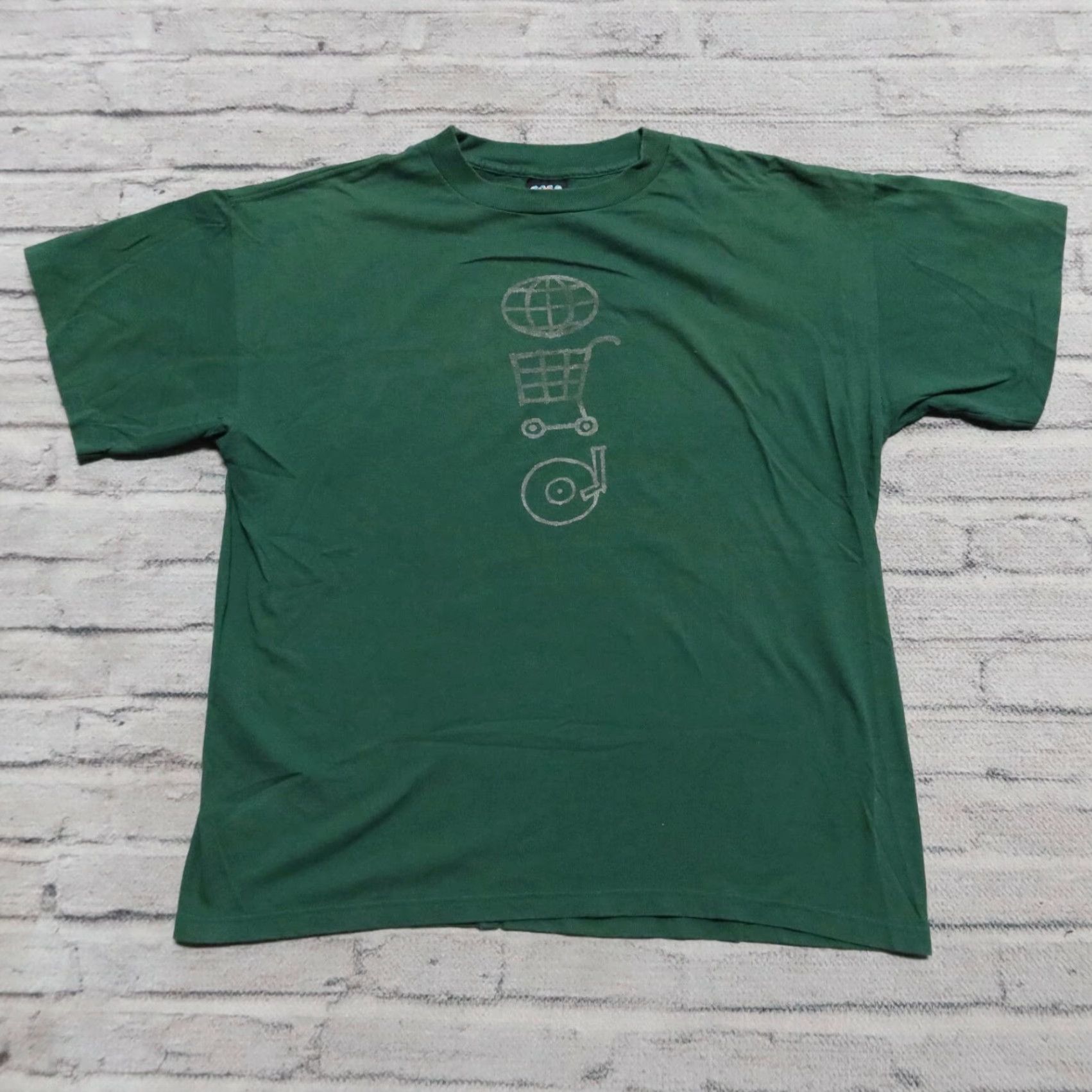 POP MART Vintage U2 Popmart Tour Shirt XL Size Men Green XS? Size US XL / EU 56 / 4 - 2 Thumbnail
