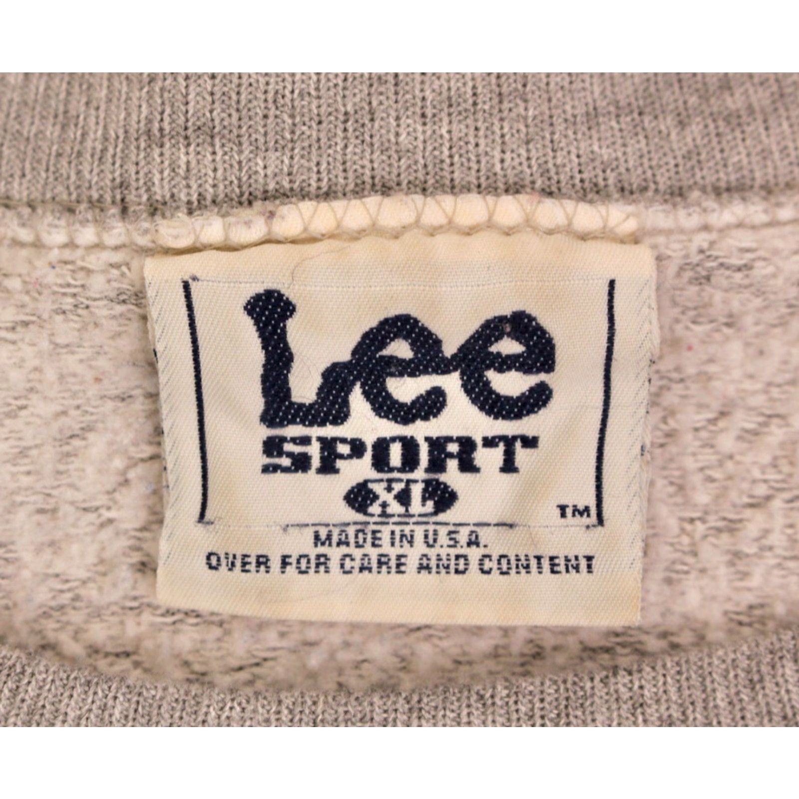 Lee VINTAGE Lee Sport Cowboys Helmet Sweatshirt 1990s XL Grey Polycotton Shirt Mens Sportswear/Beach 90s Size US XL / EU 56 / 4 - 4 Thumbnail