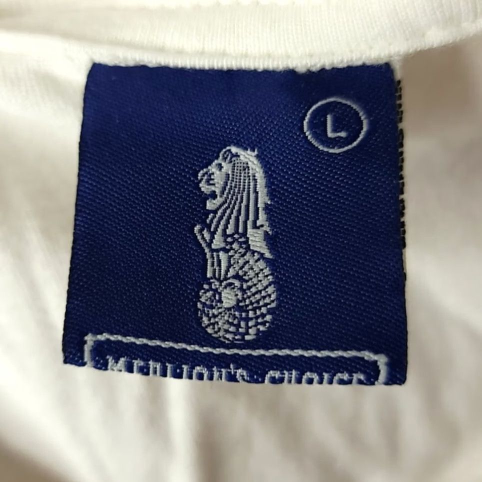Vintage VINTAGE Merlion's Choice T Shirt Mens Size Large White 90s Y2K Singapore A Fine City Vtg Violating Laws Size US L / EU 52-54 / 3 - 6 Thumbnail