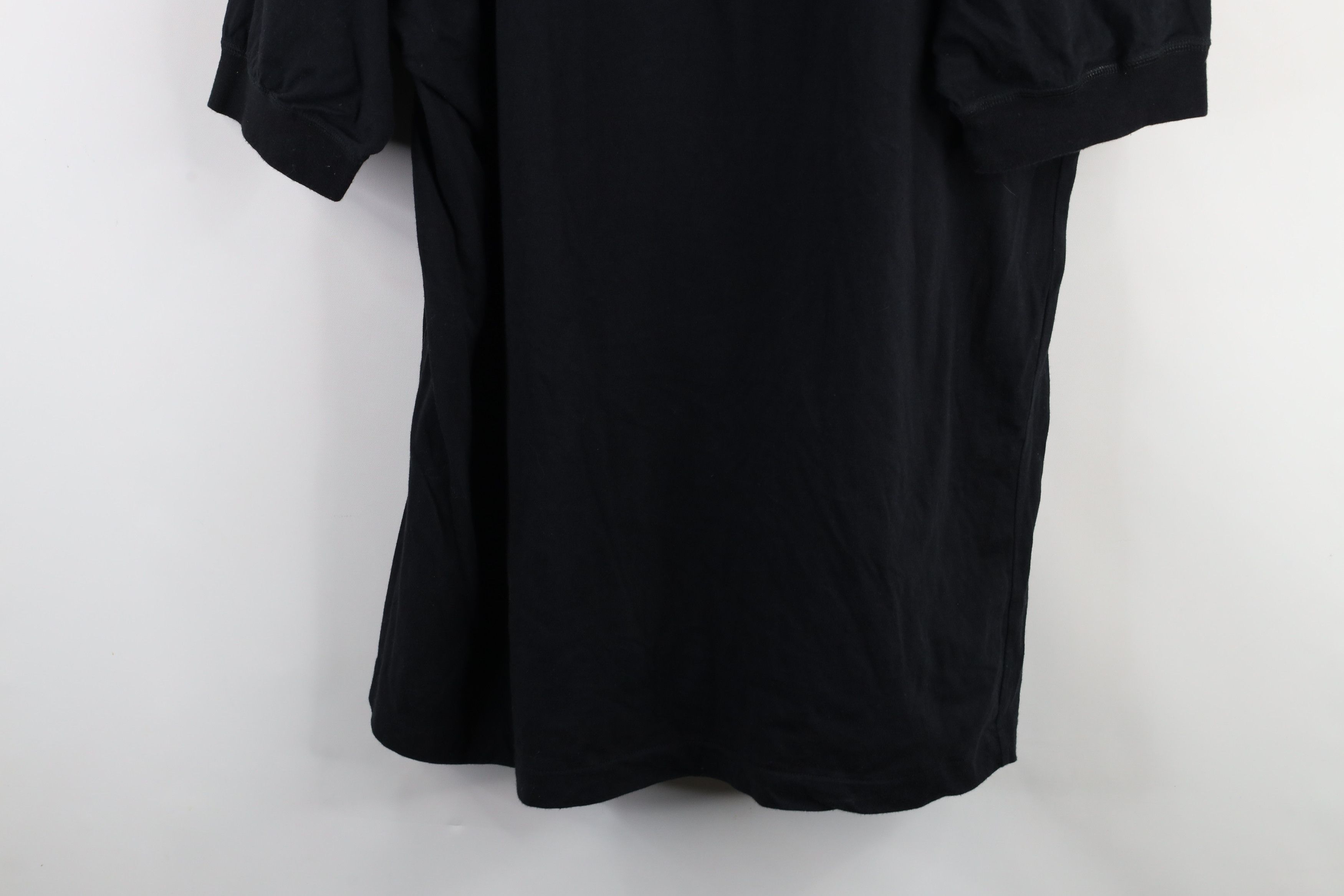 Vintage Vintage 90s Streetwear Blank Baggy Fit Cotton T-Shirt Black Size US XL / EU 56 / 4 - 3 Thumbnail