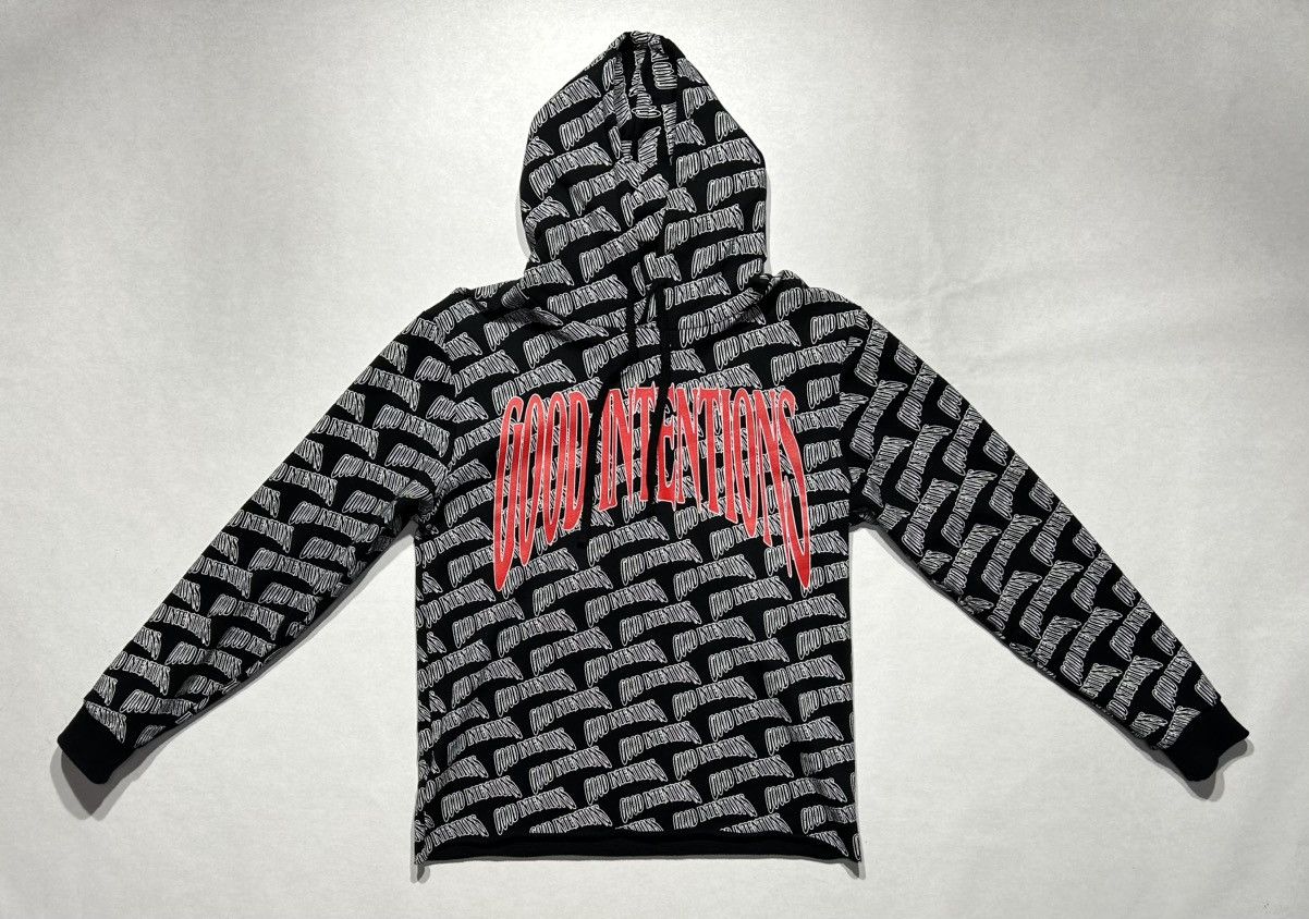 NAV × Vlone NAV x VLONE Good Intentions All Over Print Hoodie (2020) Size US M / EU 48-50 / 2 - 2 Thumbnail