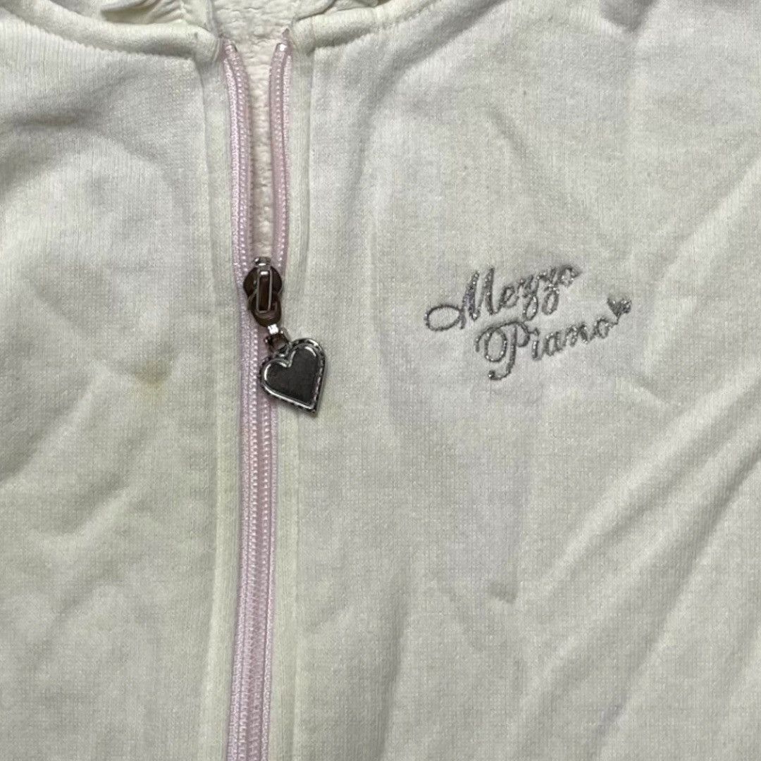 Other Mezzo Piano Cream Heart-Pocket Hoodie – Size 130 Size XXS / US 00 / IT 34 - 3 Thumbnail