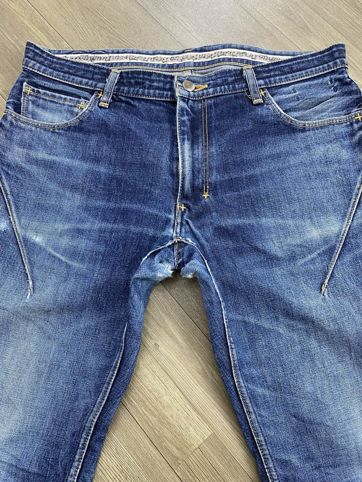 Number (N)ine Vintage Number (N)ine Music Distressed Denim Jeans Faded Size US 32 / EU 48 - 5 Thumbnail