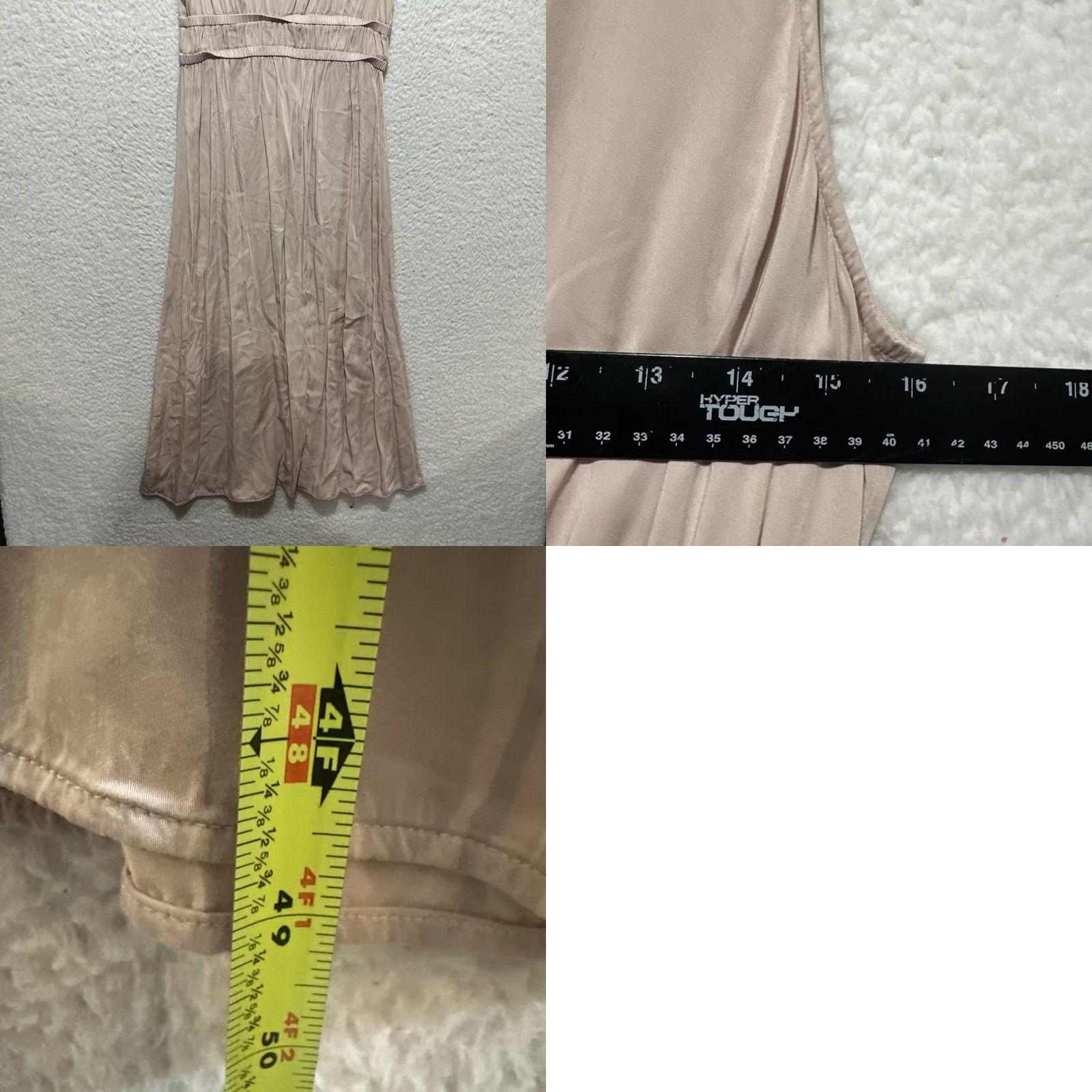 CLOT Cloth & Stone Sleeveless Women's M Deep-V Midi Dress Satin V-Neck Pullover Pink Size M / US 6-8 / IT 42-44 - 9 Thumbnail