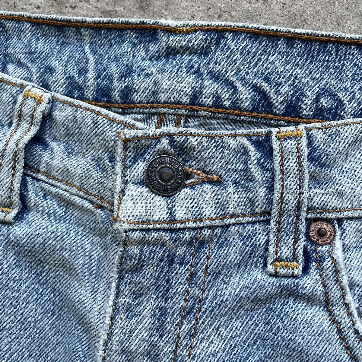 Jean × Levi's × Vintage Vintage Levi’s Distressed Jeans Faded Pants Denim W30x31 Size US 30 / EU 46 - 6 Thumbnail