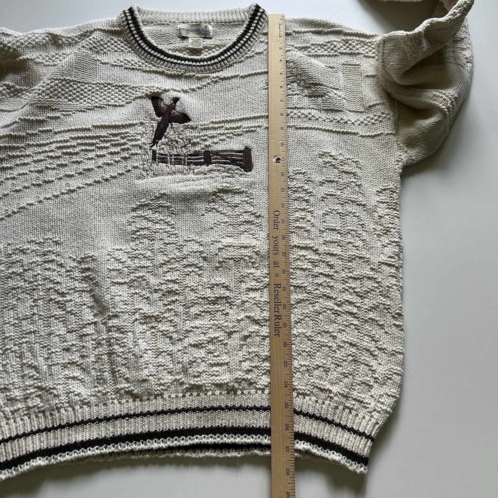 Fieldmaster Vintage Field Master Knit Sweater Crewneck Large Animal Art Size XL / US 12-14 / IT 48-50 - 7 Thumbnail