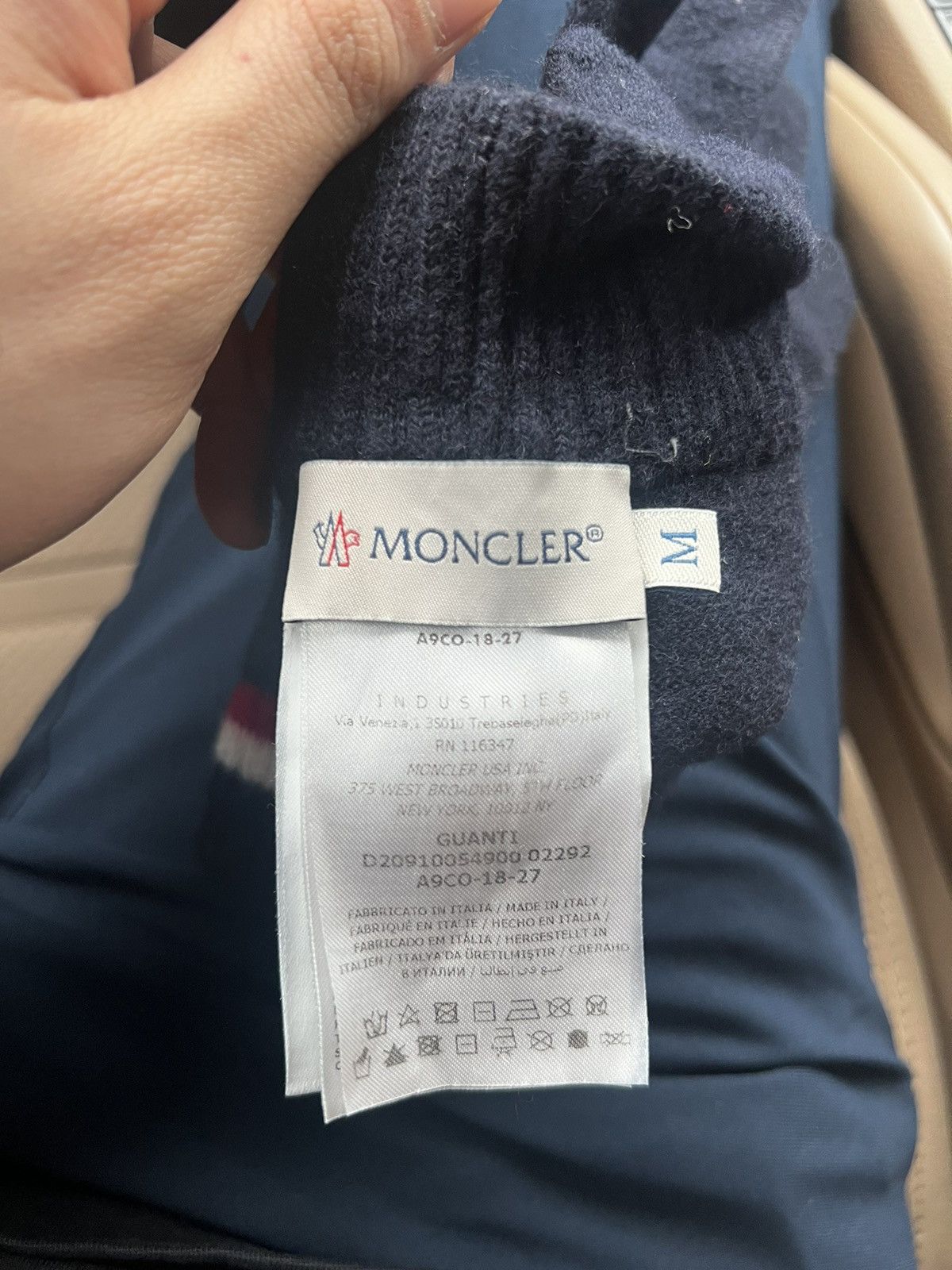 Moncler Moncler Navy Wool Gloves Size ONE SIZE - 3 Thumbnail