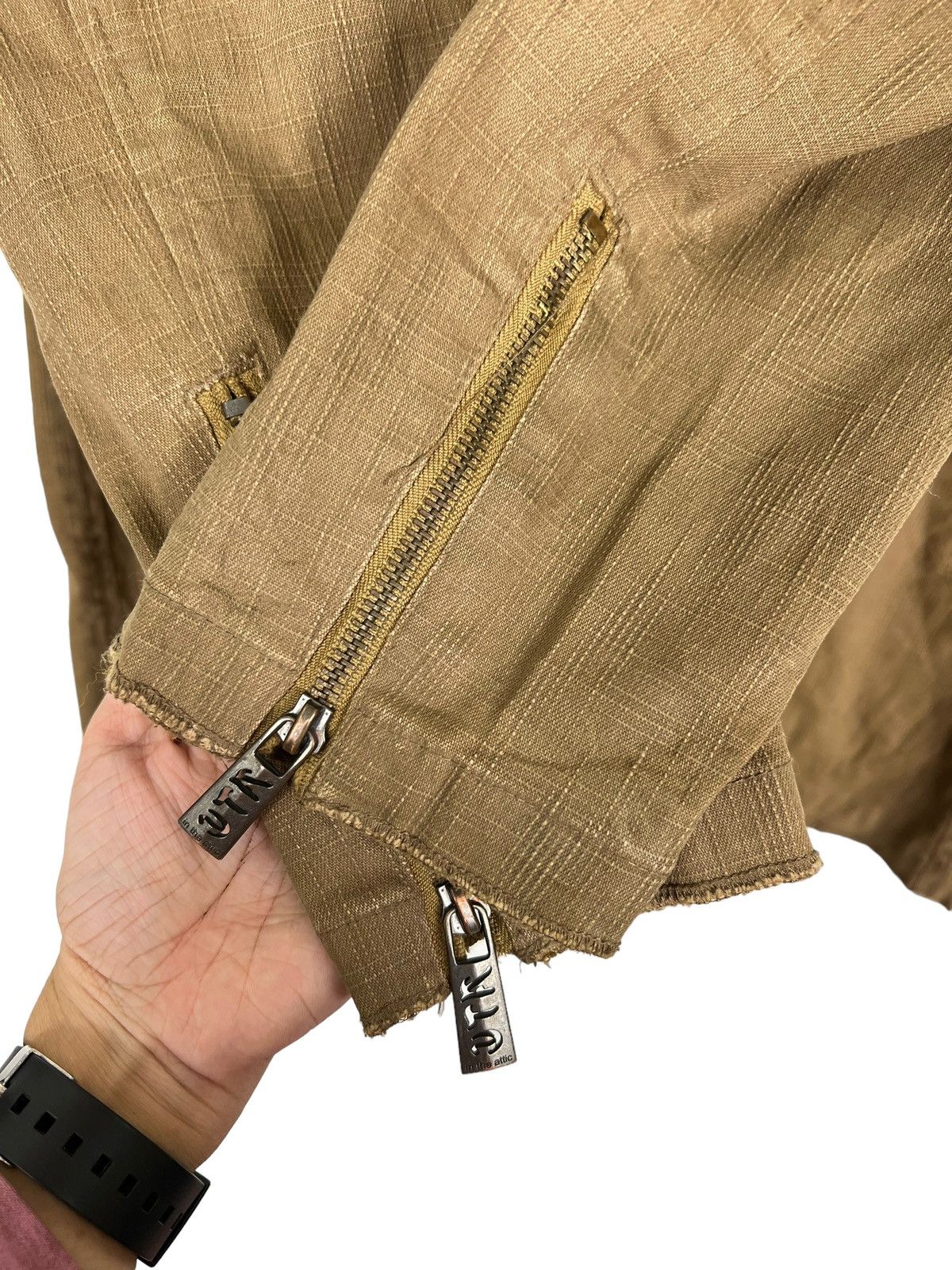 In The Attic 🔥 IN THE ATTIC KHAKI BROWN INDIGO JACKET Size US L / EU 52-54 / 3 - 12 Thumbnail