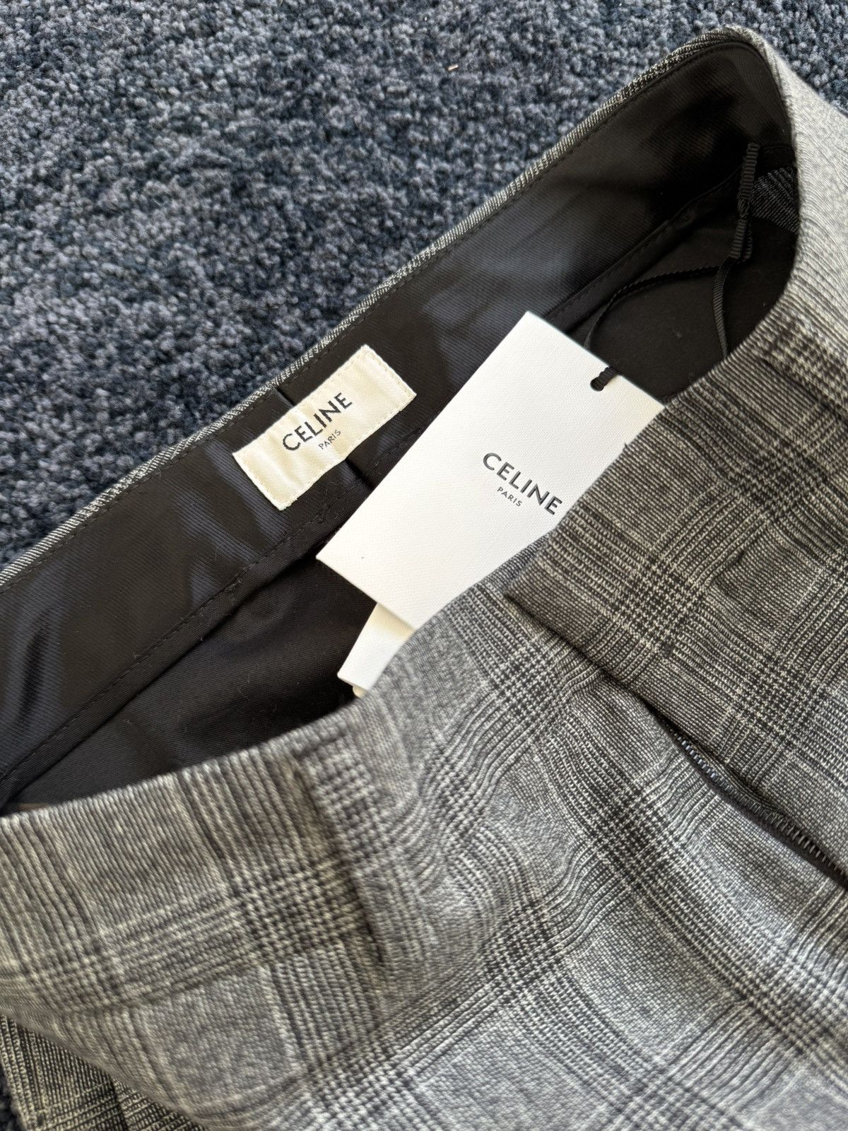 Celine × Hedi Slimane FW23 Prince Of Wales Straight Pants sz46/48/50/52/54 Size 50S - 7 Thumbnail
